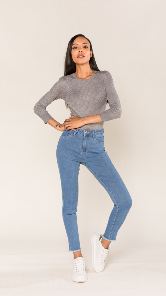 Nina Carter skinny jeans licht blauw - skinny jeans licht blauw | Fabrique François
