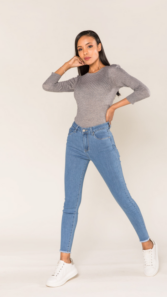 Nina Carter skinny jeans licht blauw - skinny jeans licht blauw | Fabrique François