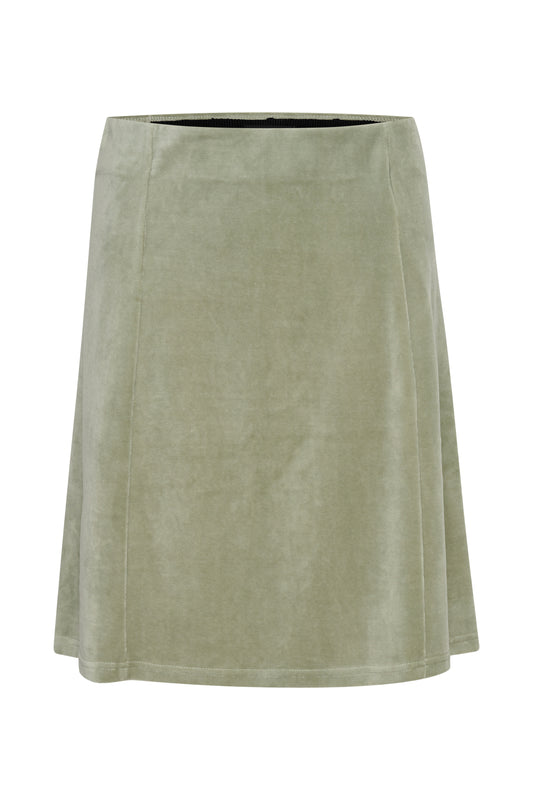 Velvetina mini rok elastische tailleband - Skirts | Fabrique François