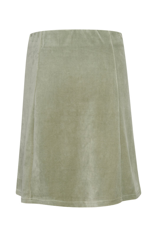 Velvetina mini rok elastische tailleband - Skirts | Fabrique François