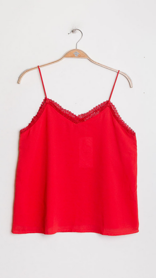 Janice top rood - top rood | Fabrique François