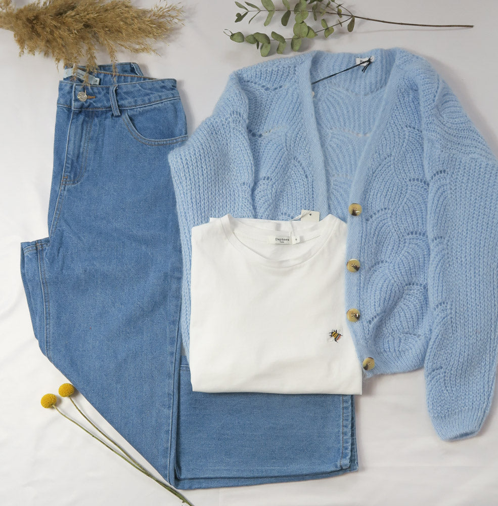 Daphnea mom jeans licht blauw - mom jeans licht blauw | Fabrique François
