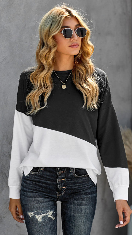 Amelia trui zwart wit - trui pull zwart wit | Fabrique François