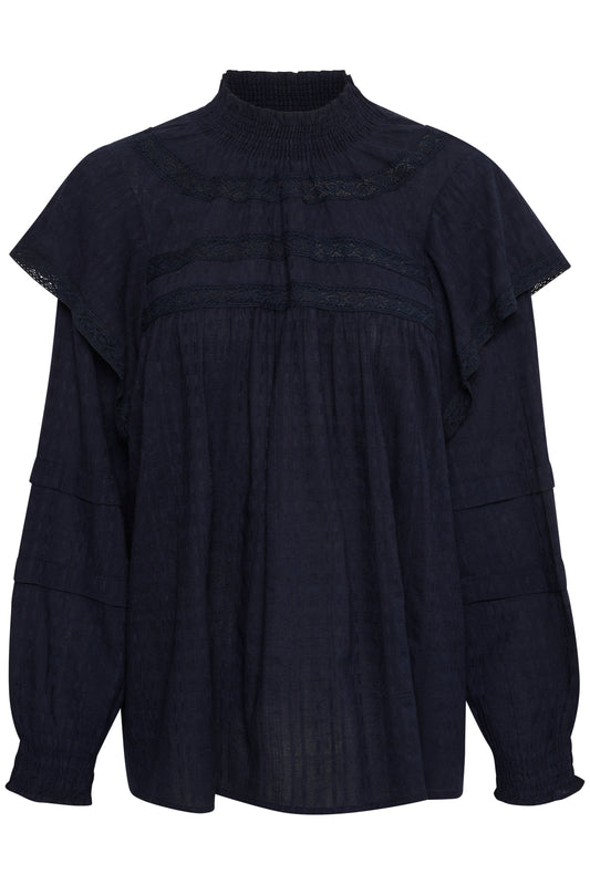 Apple Blouse LS Shirts/Blouses Night Sky