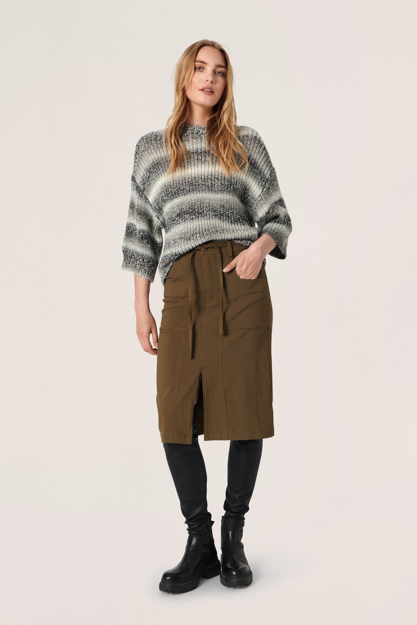 Briana Pullover Knit Sedona Sage Space Dye