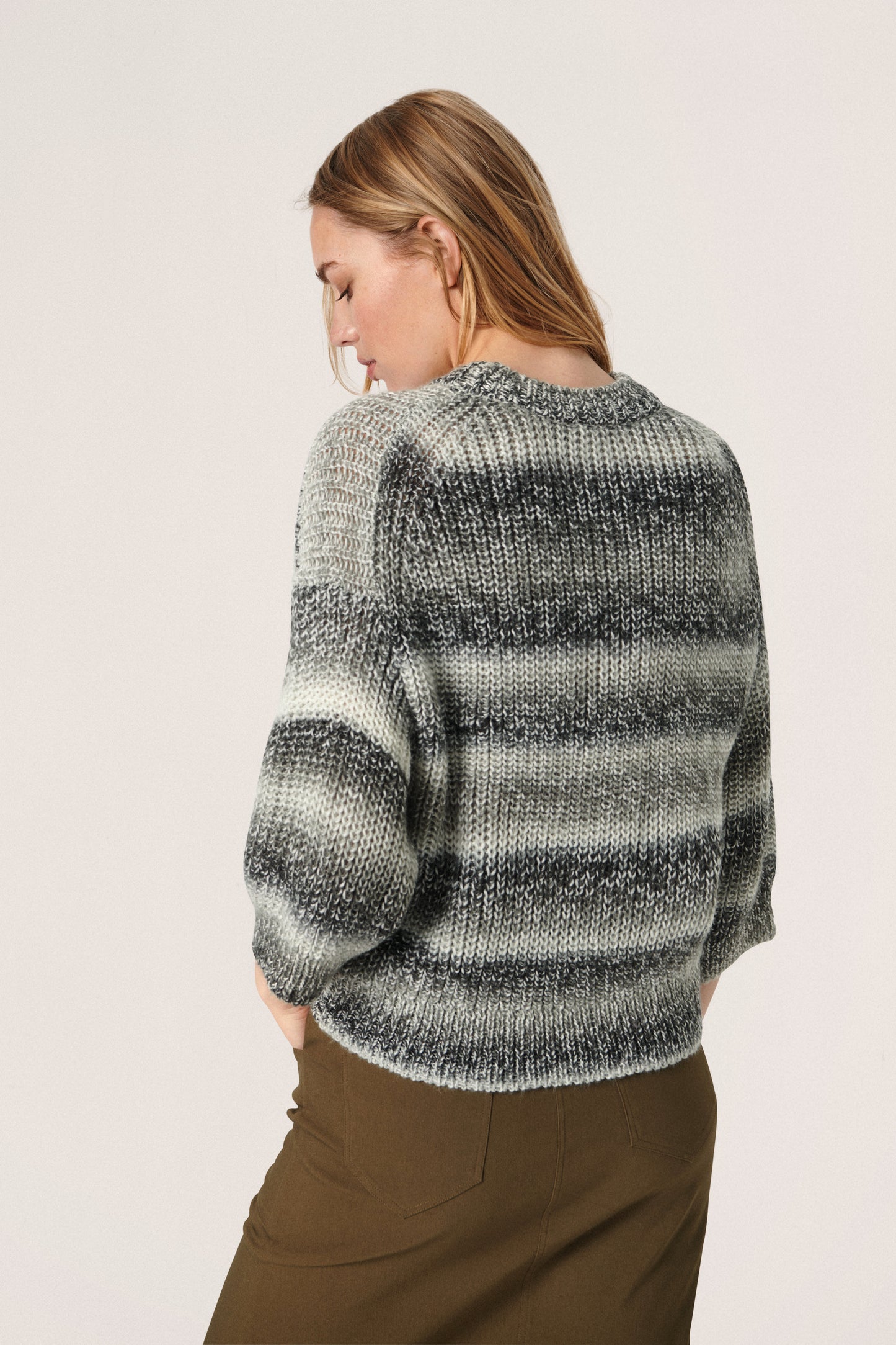 Briana Pullover Knit Sedona Sage Space Dye