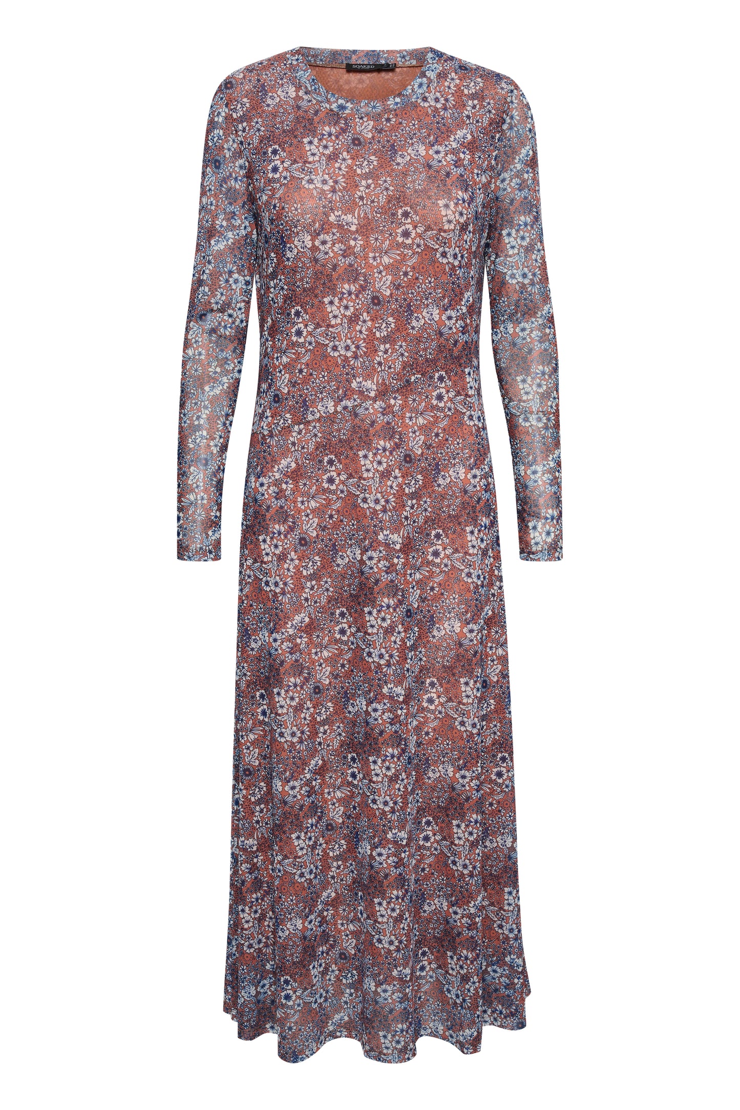 Briley Arine Dress LS Dresses Amber Brown Floral