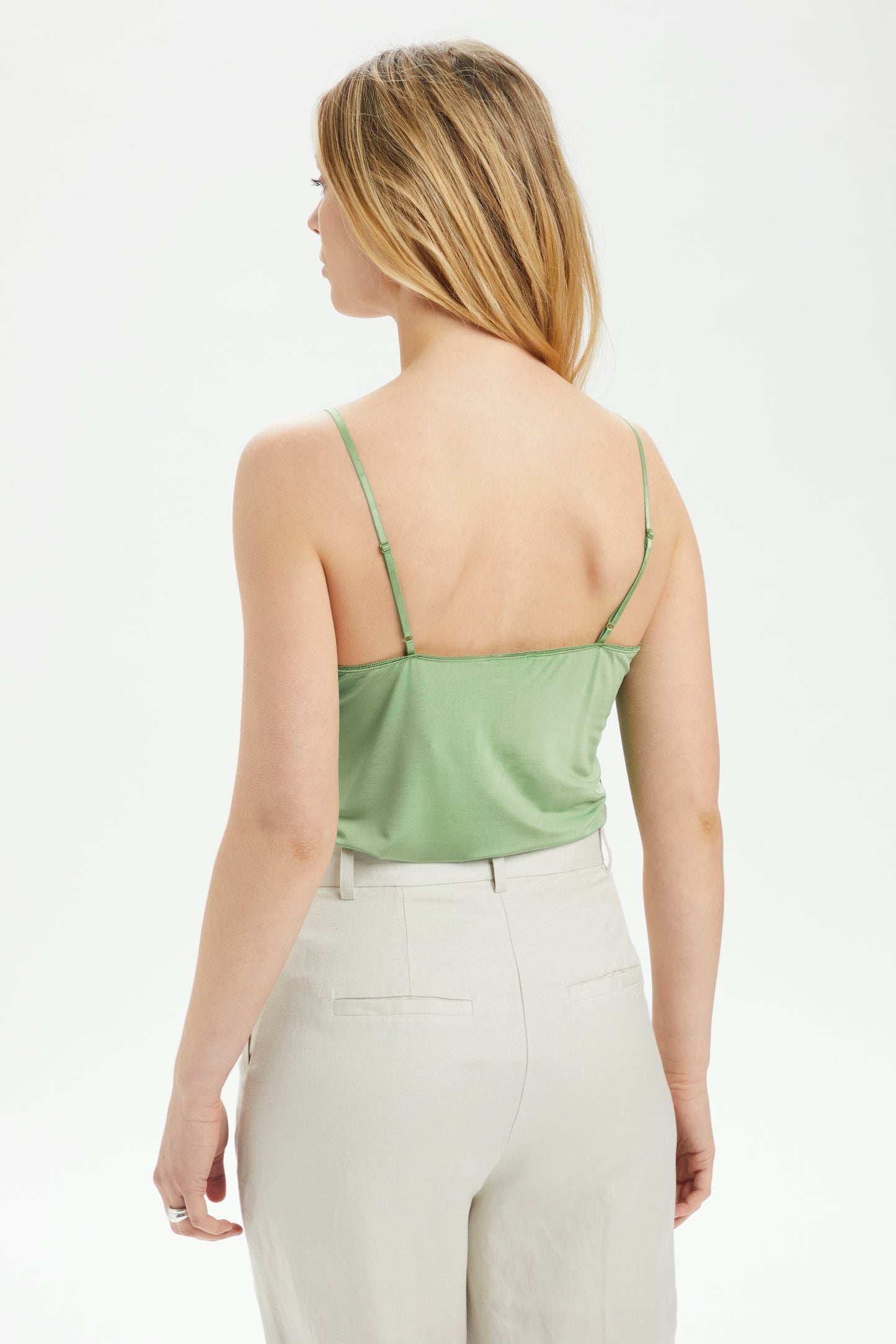 Clara Singlet Stone Green