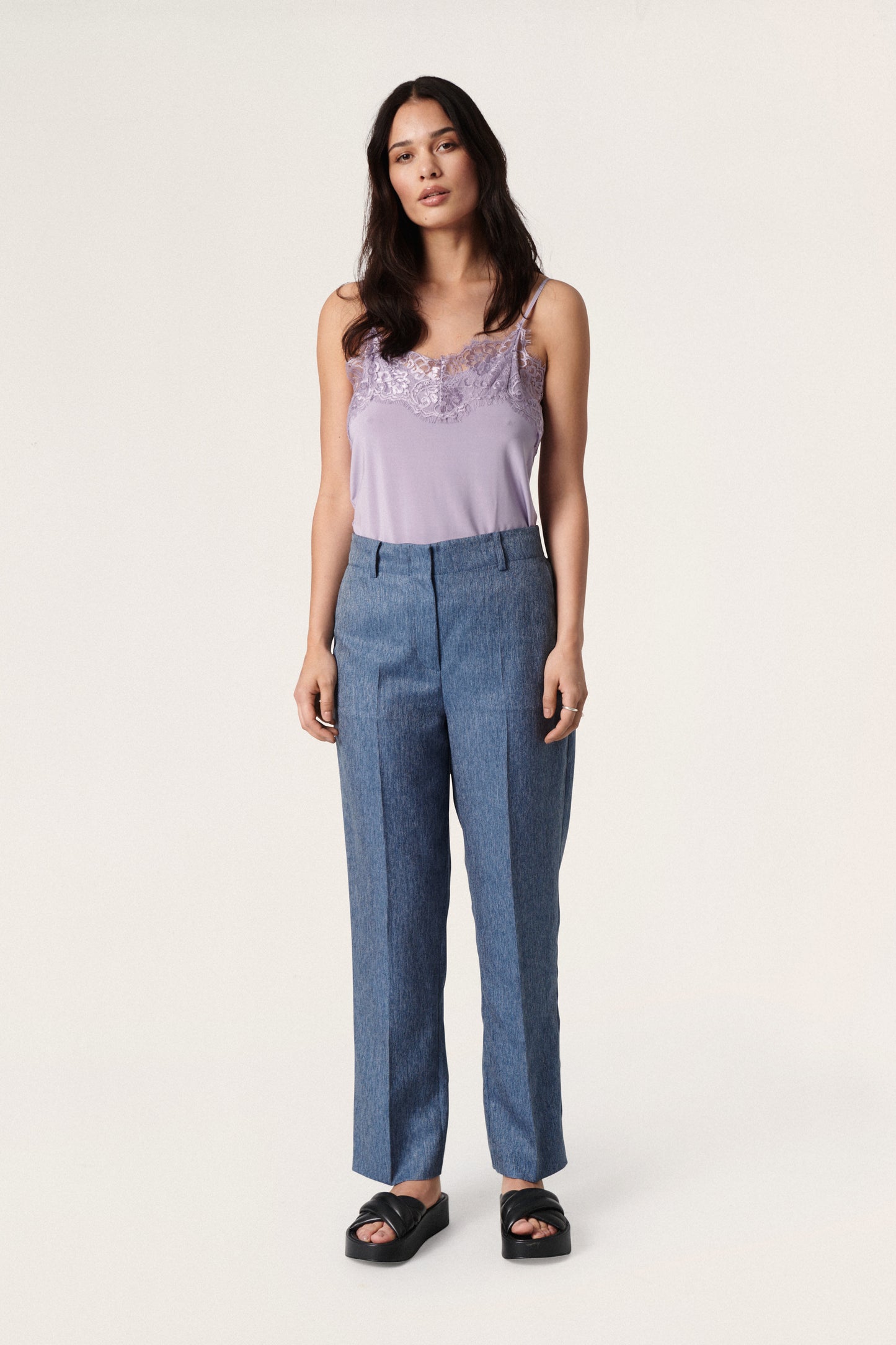 Clara Singlet Lavender Gray