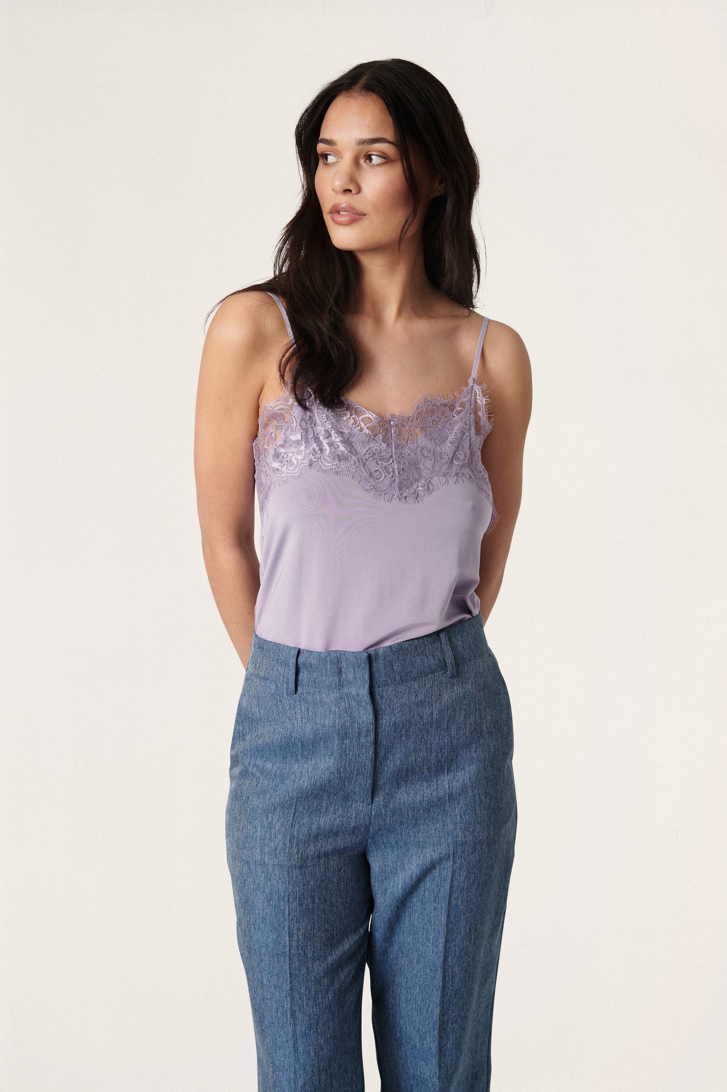 Clara Singlet Lavender Gray