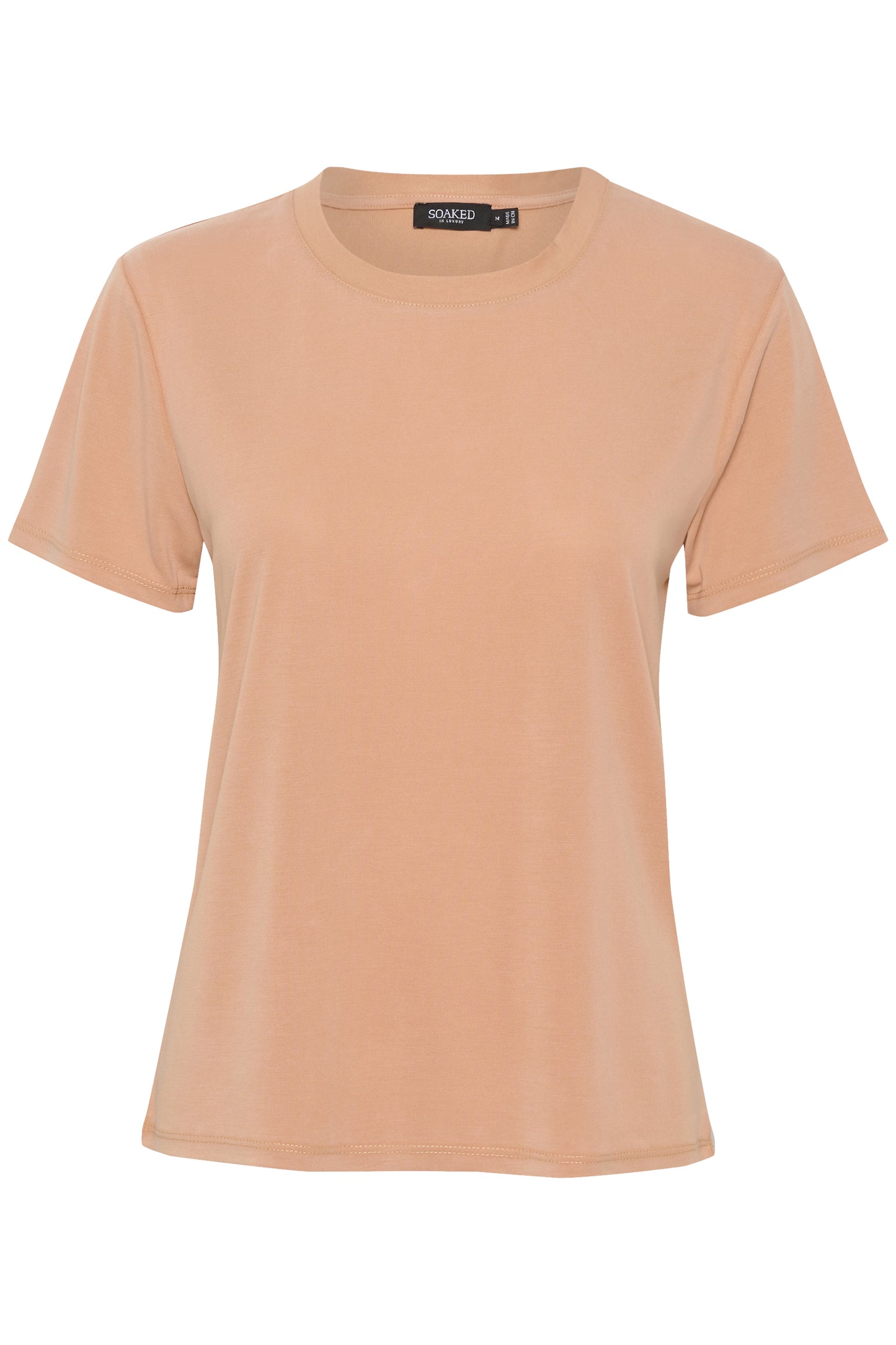 Columbine crew-neck T-shirt SS T-shirts Cameo Brown