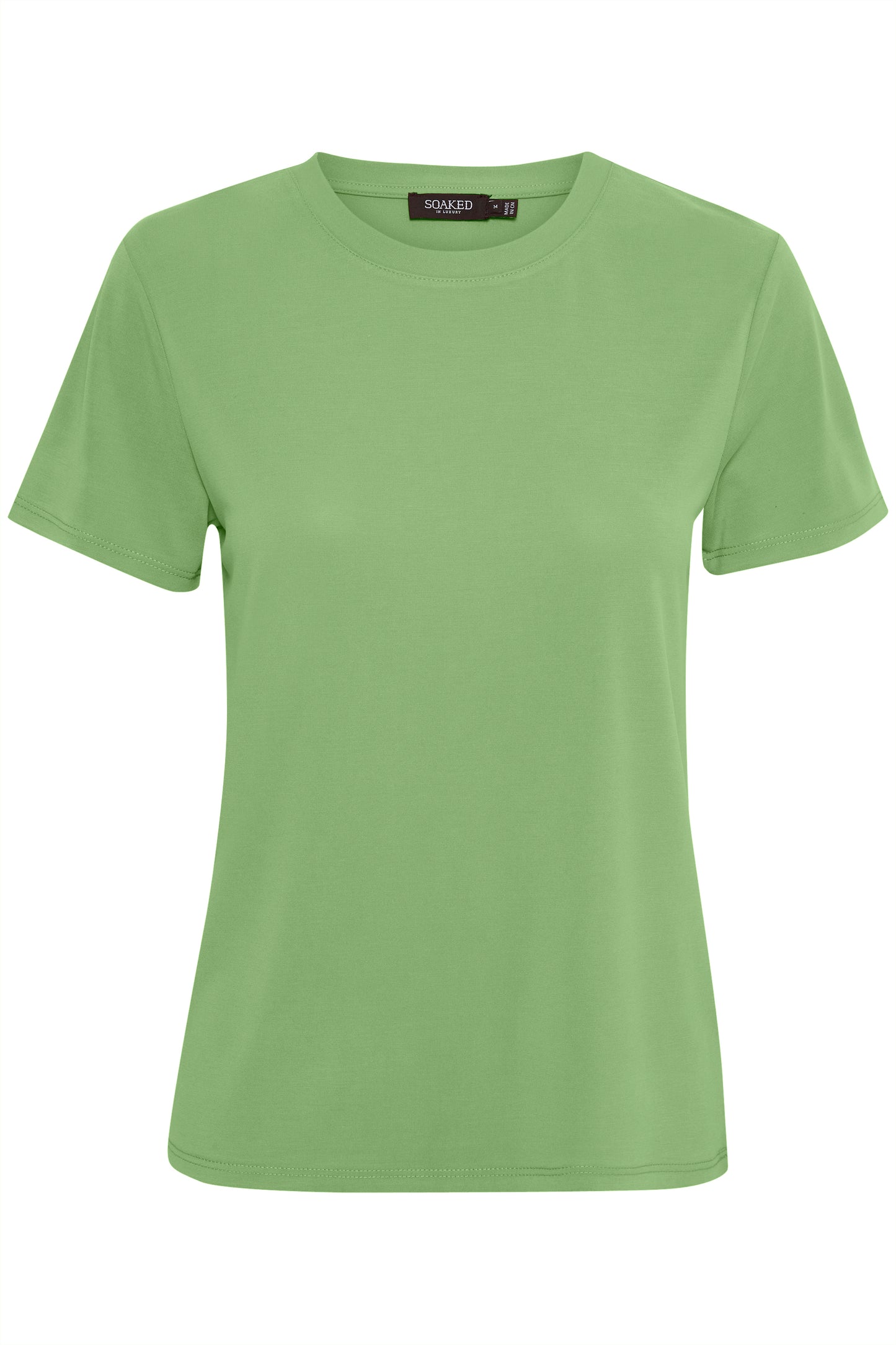 Columbine crew-neck T-shirt SS T-shirts Stone Green