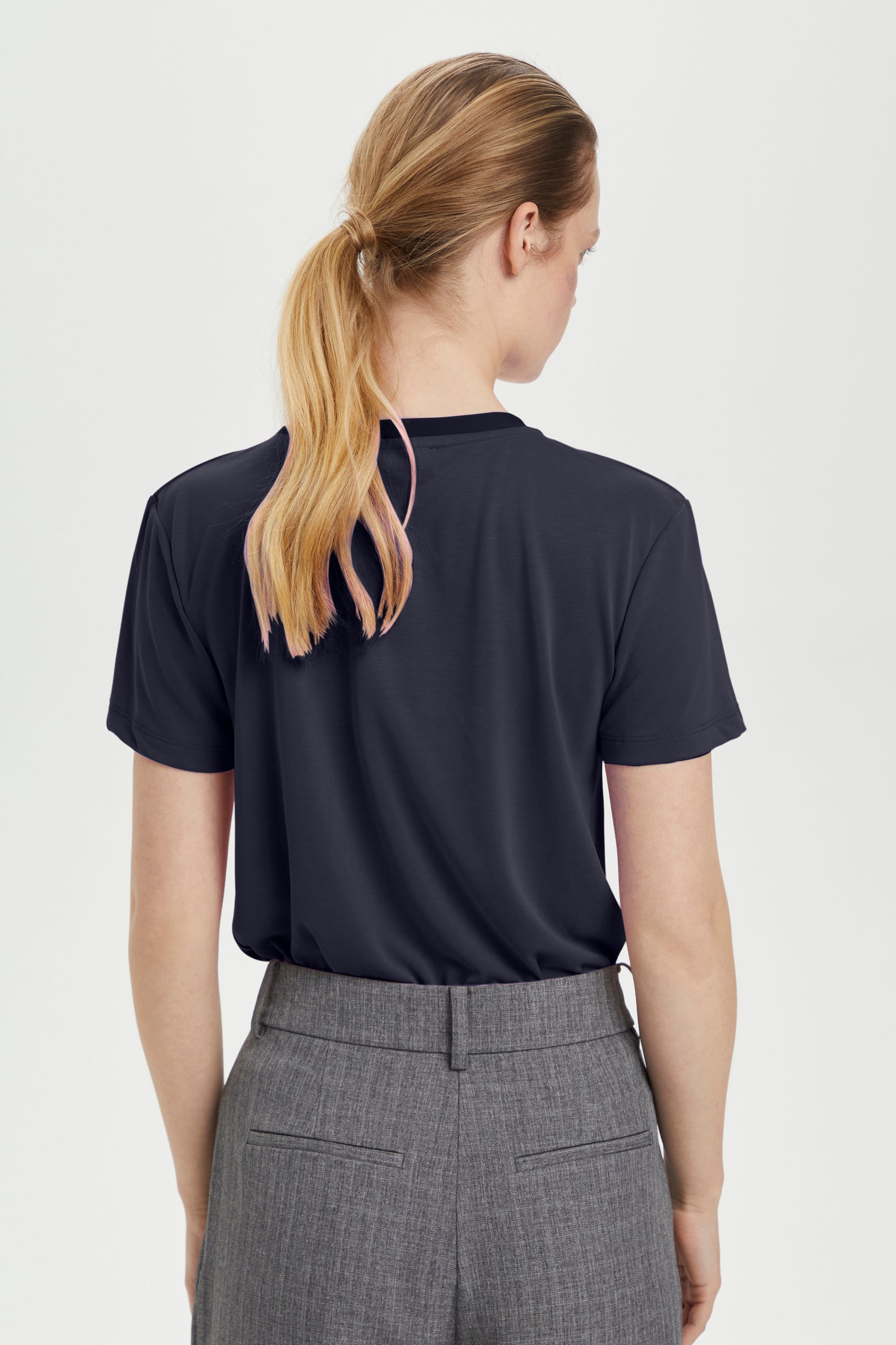 Columbine crew-neck T-shirt SS T-shirts Navy