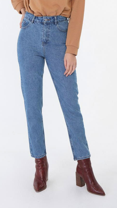 Daphnea mom jeans licht blauw - mom jeans licht blauw | Fabrique François