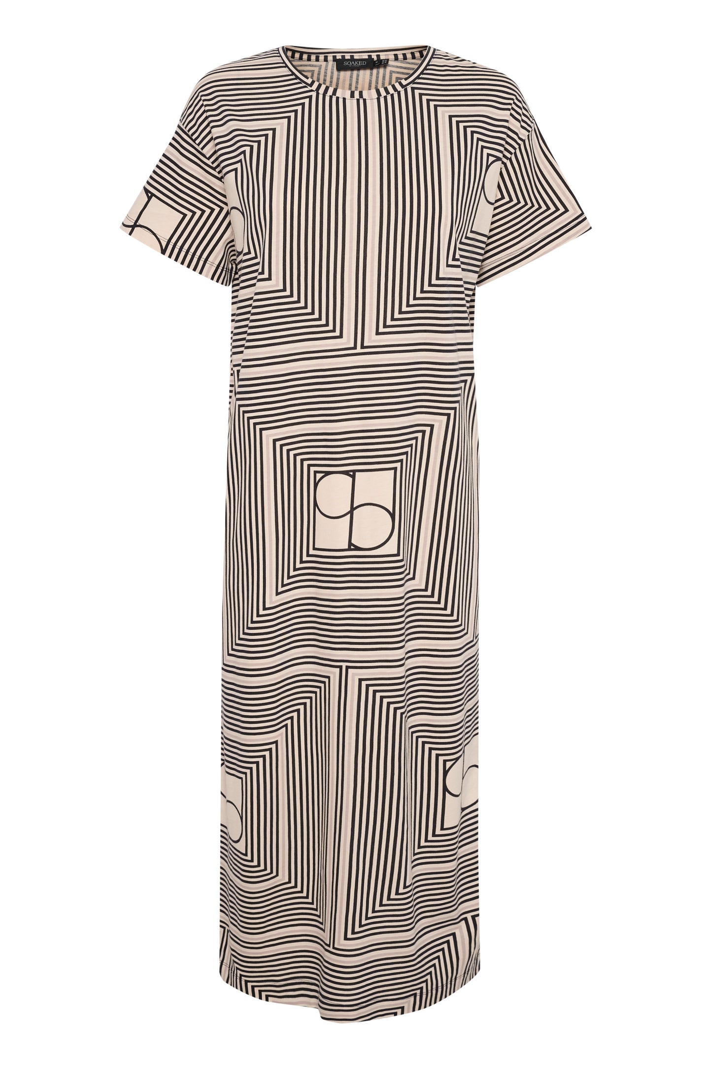 Eve Dress SS Dresses Black Monogram Print