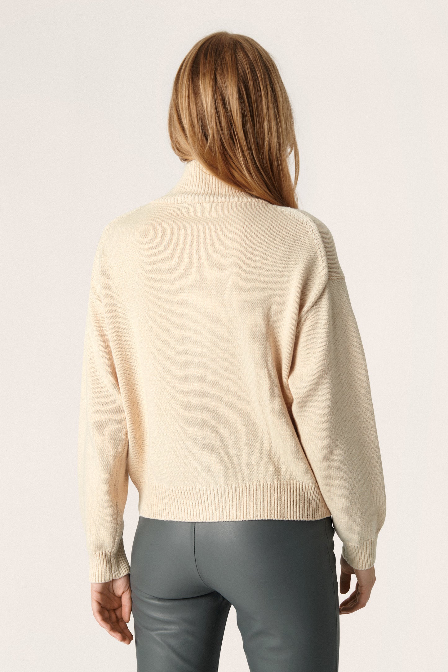 Keely Pullover LS Knit Whisper White
