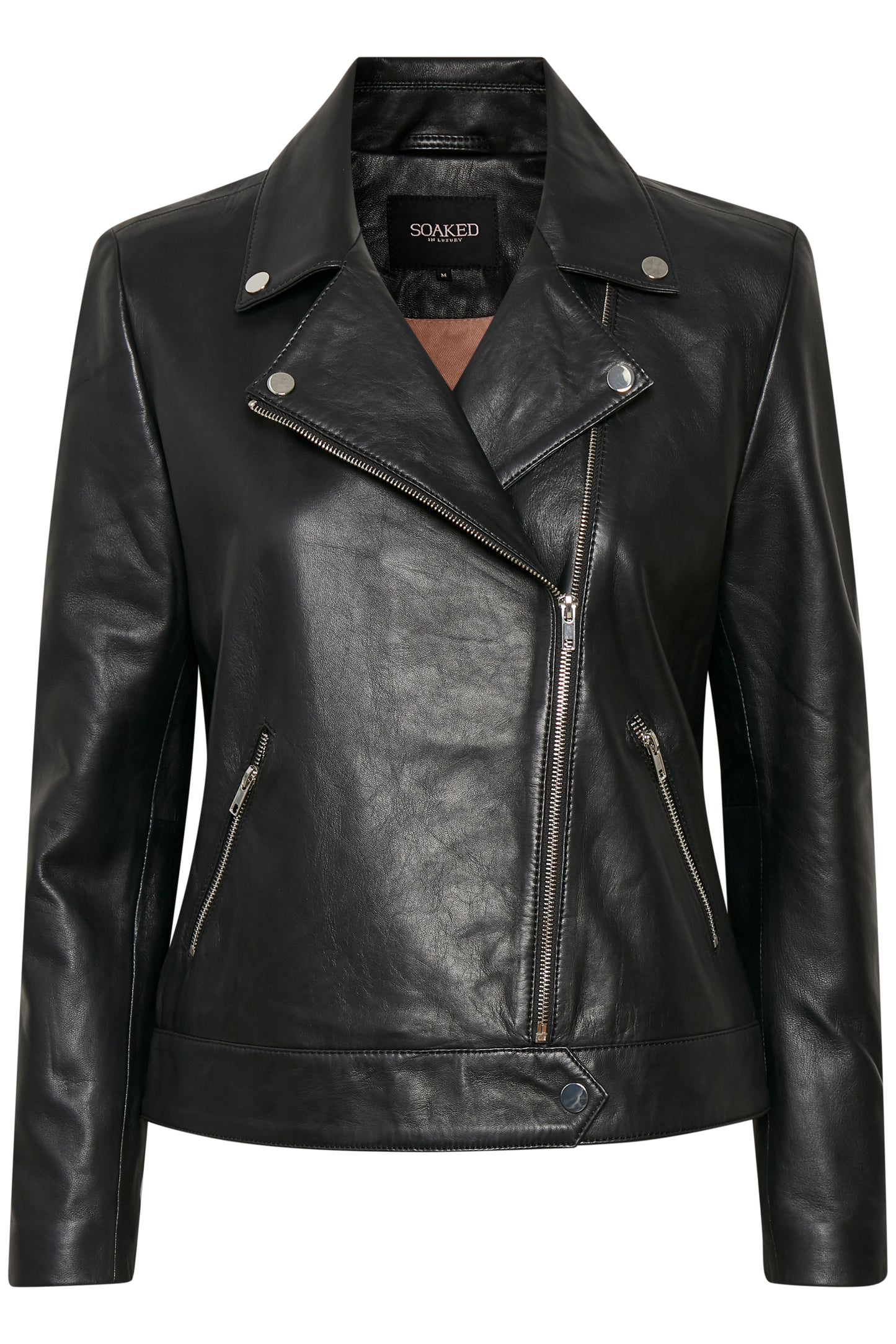 Maeve Leather Jacket LS Black