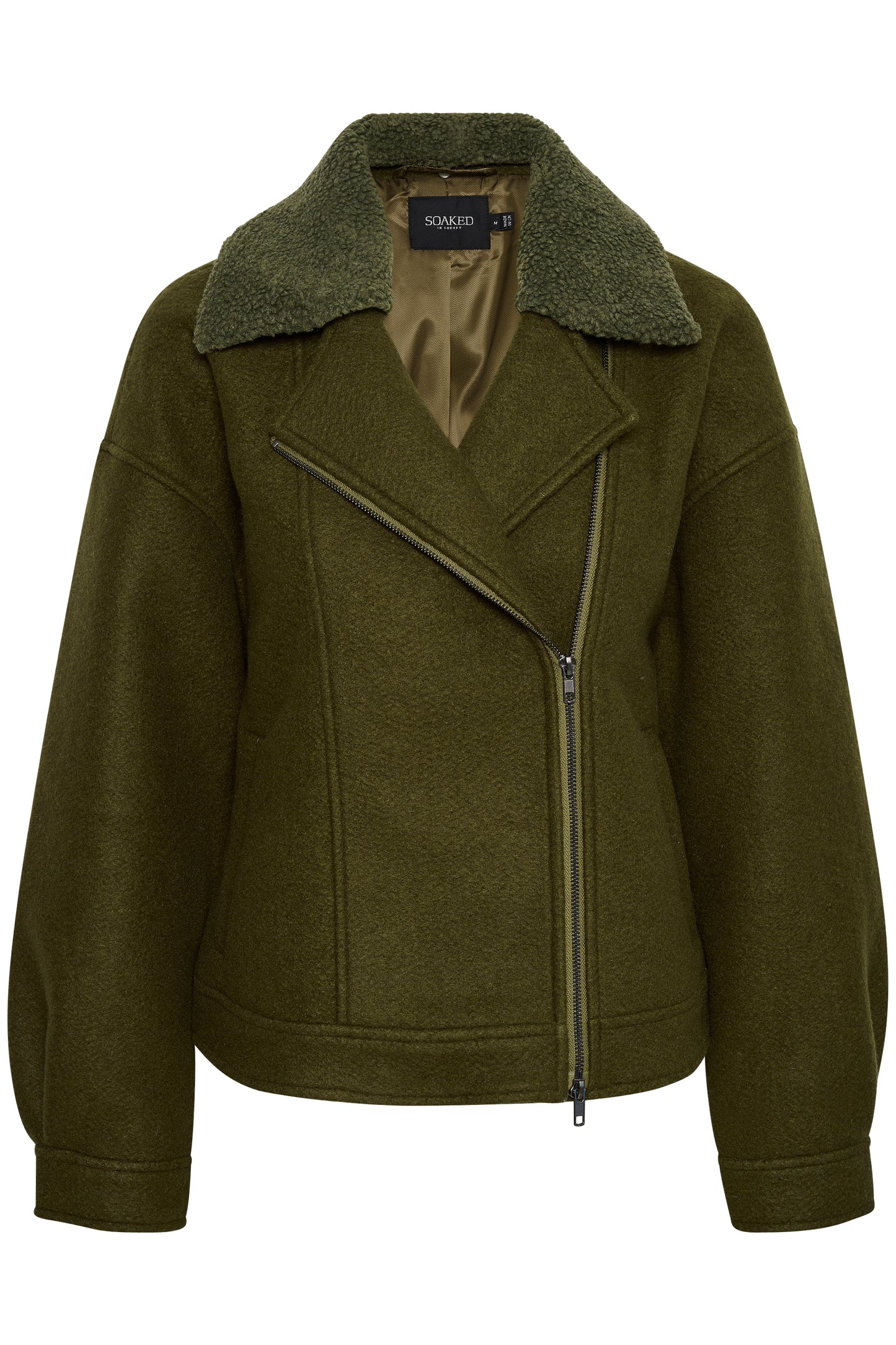 Maria Biker Jacket Outerwear Dark Olive