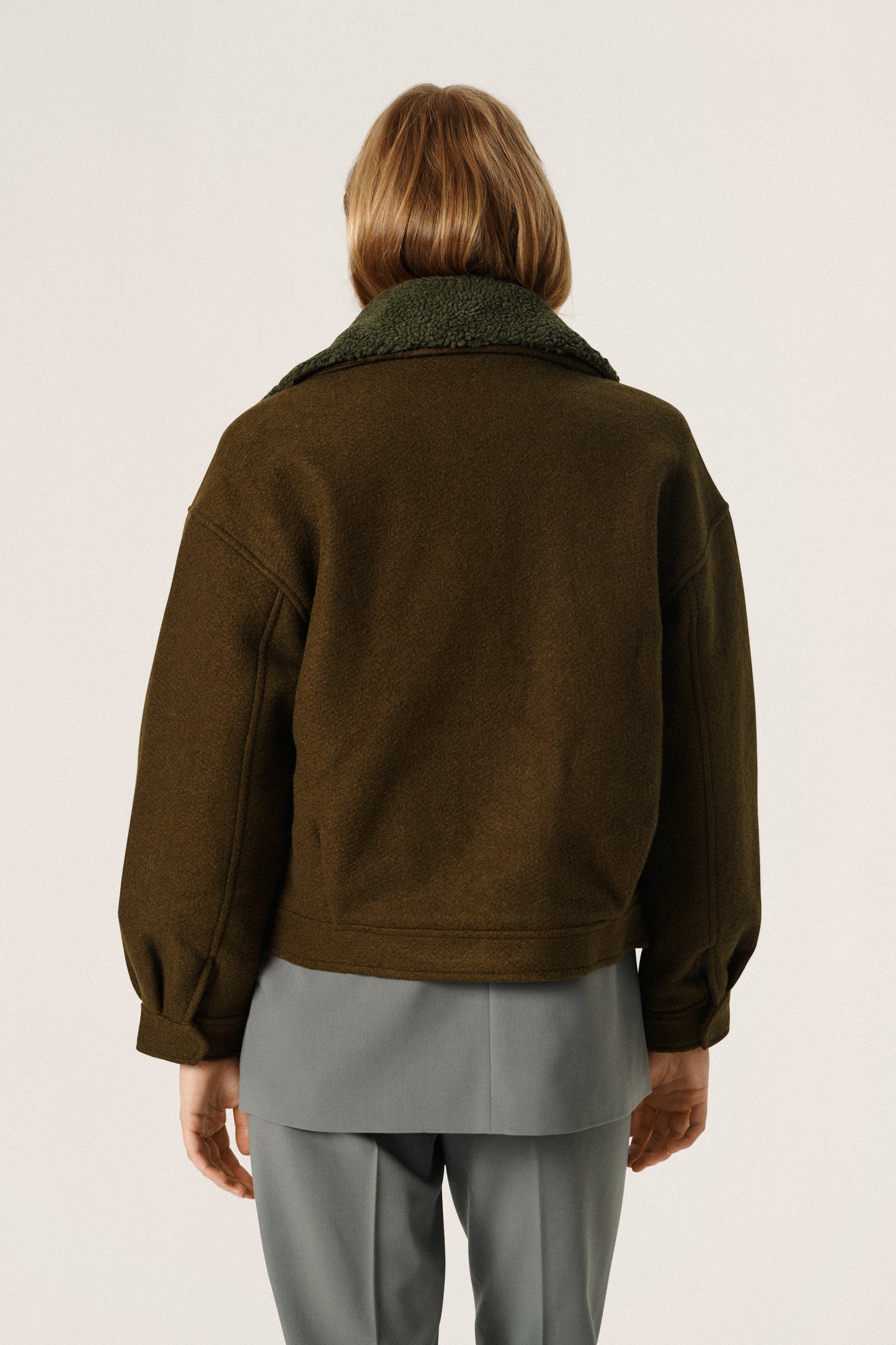 Maria Biker Jacket Outerwear Dark Olive