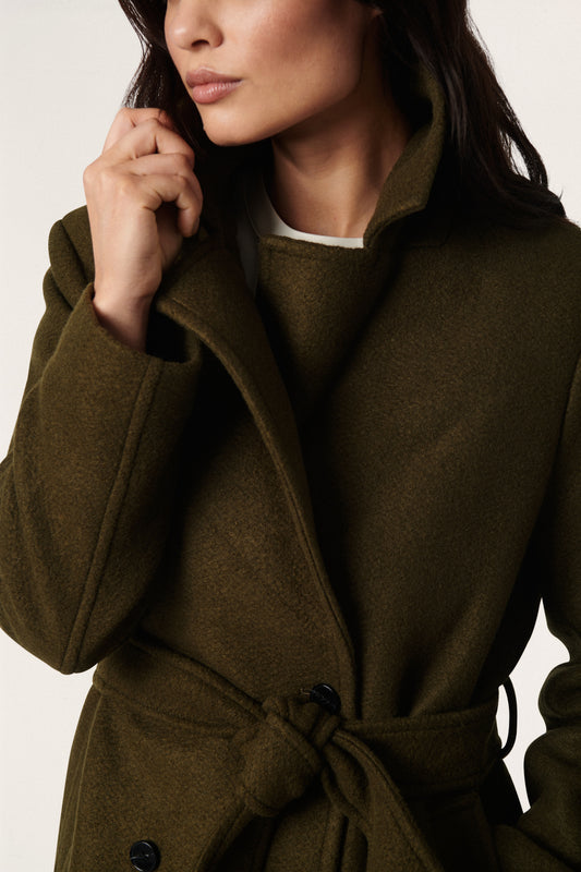 Maria Coat Outerwear Dark Olive