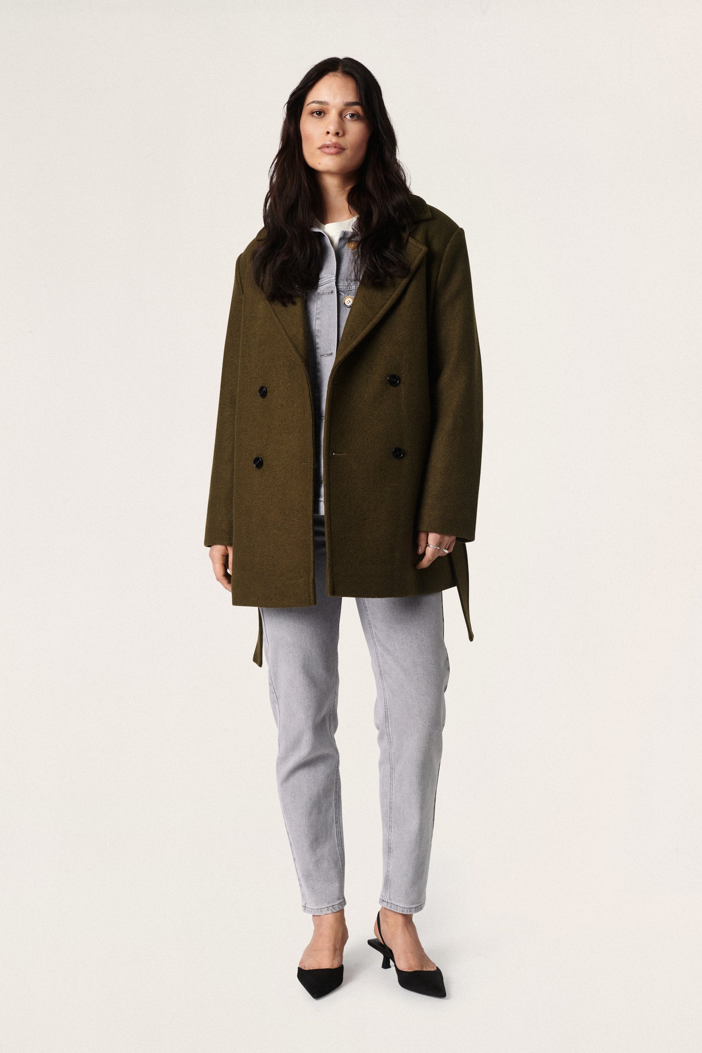 Maria Coat Outerwear Dark Olive