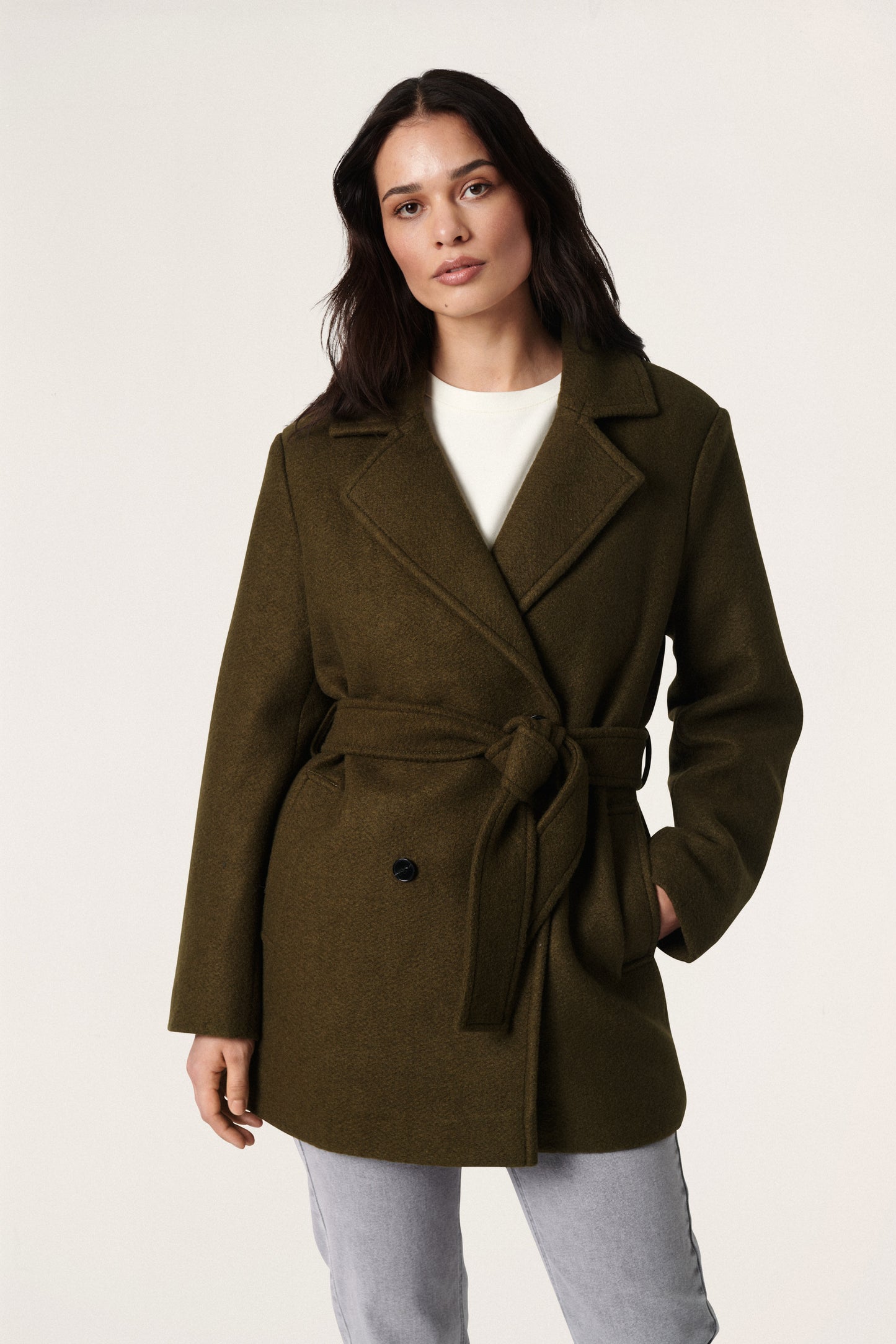 Maria Coat Outerwear Dark Olive