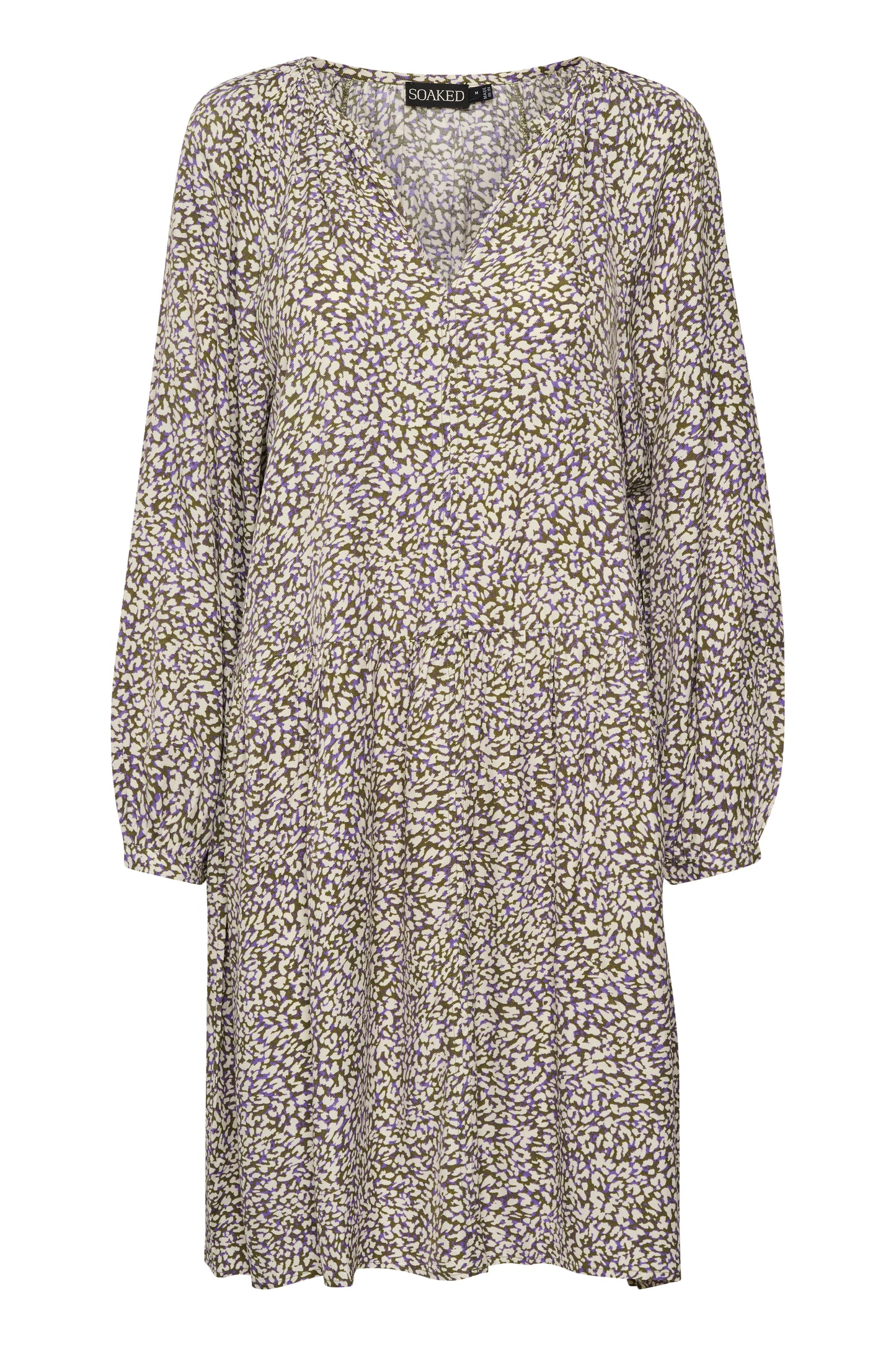 Moie Dress LS Dresses Purple Animal Print