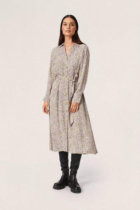 Moie Halima Dress Dresses Purple Animal Print