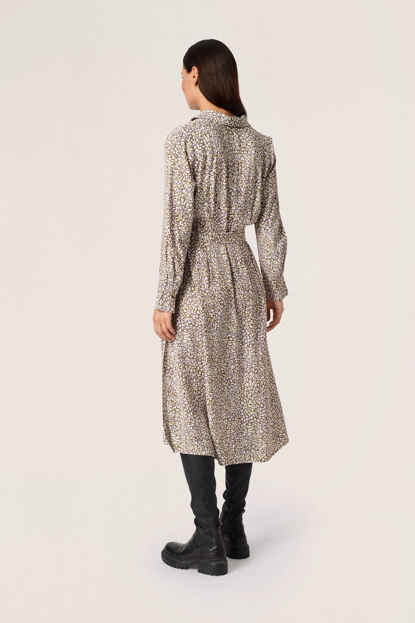 Moie Halima Dress Dresses Purple Animal Print