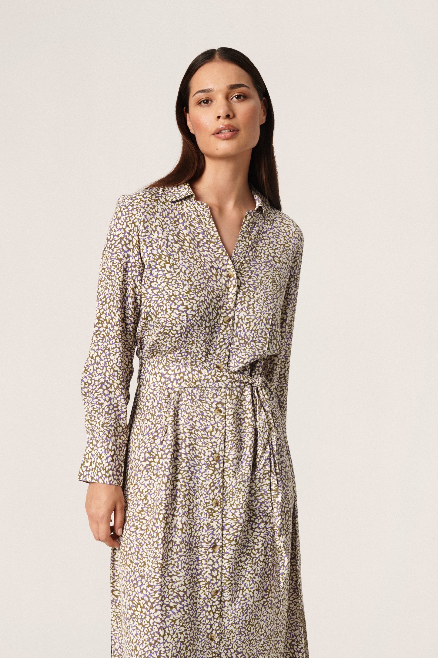 Moie Halima Dress Dresses Purple Animal Print