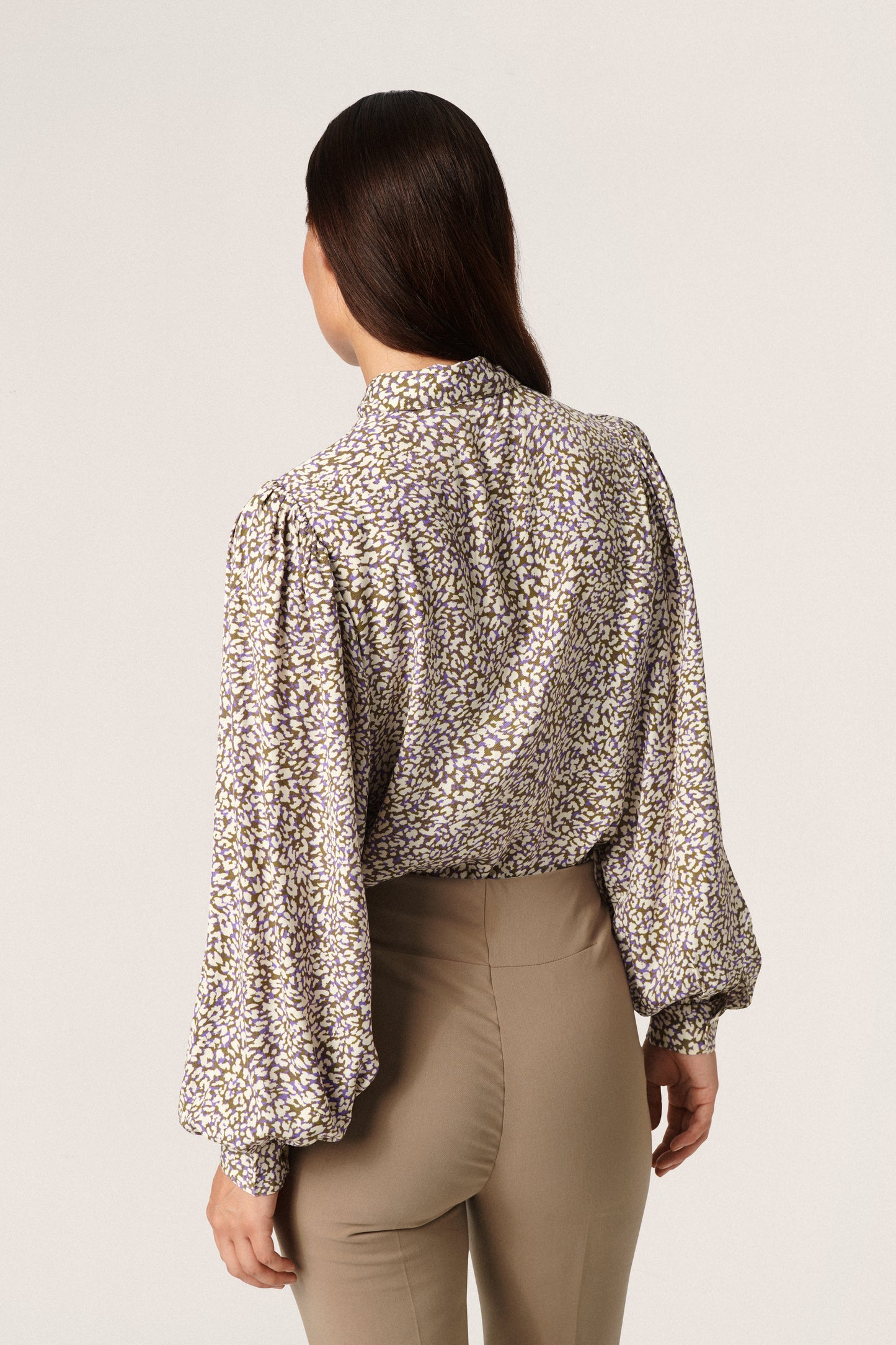 Moie Shirt LS Shirts/Blouses Purple Animal Print