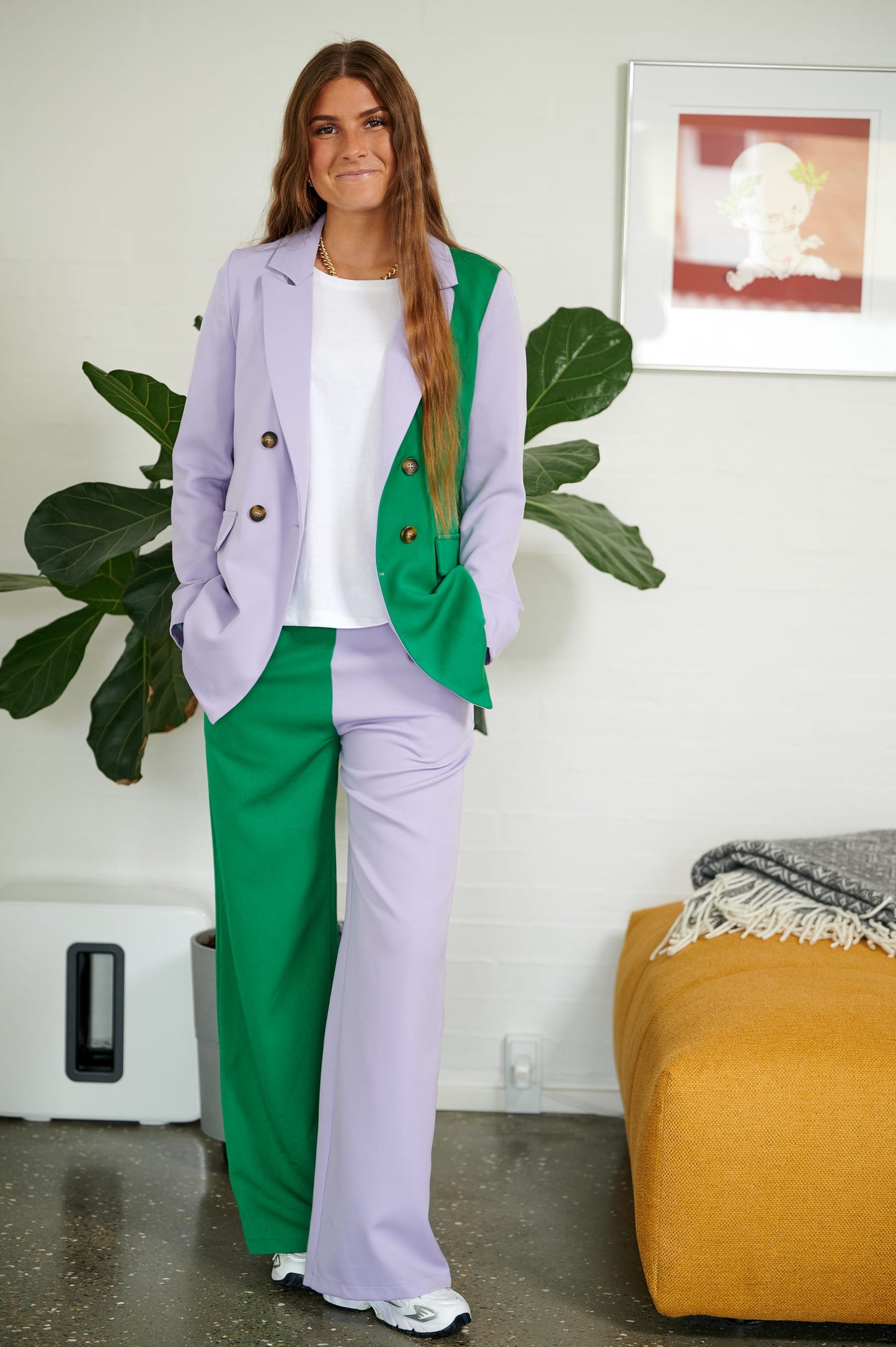 Noella Brooklyn Pants 22 Pants Lavender/green