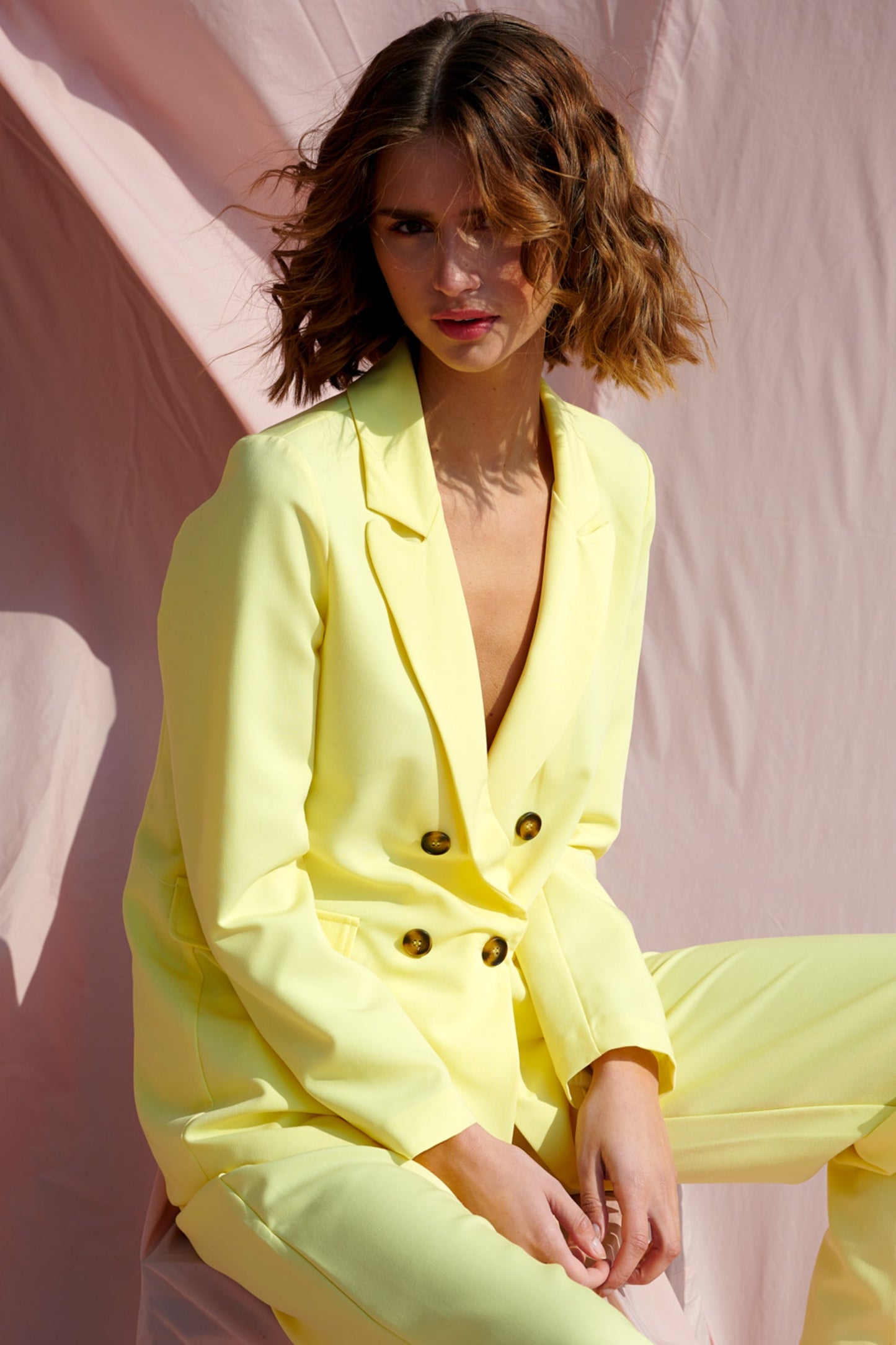 Noella Forte Blazer Spring Blazers Pastel Yellow