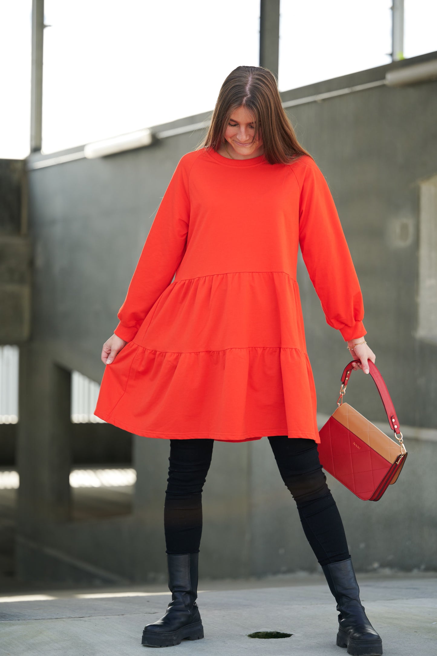 Noella Holly Sweat Dress Dresses Red