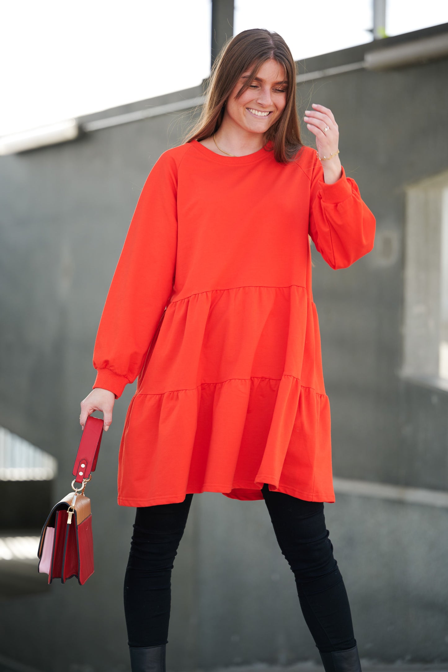 Noella Holly Sweat Dress Dresses Red