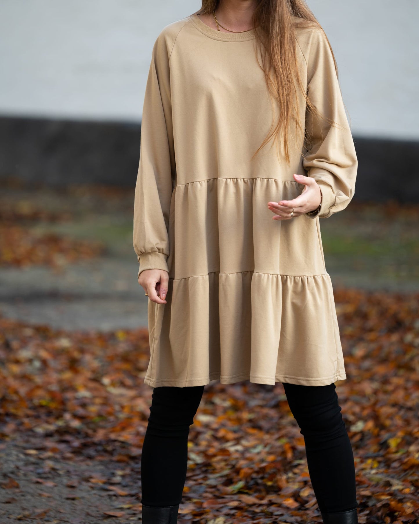 Noella Holly Sweat Dress Dresses Camel