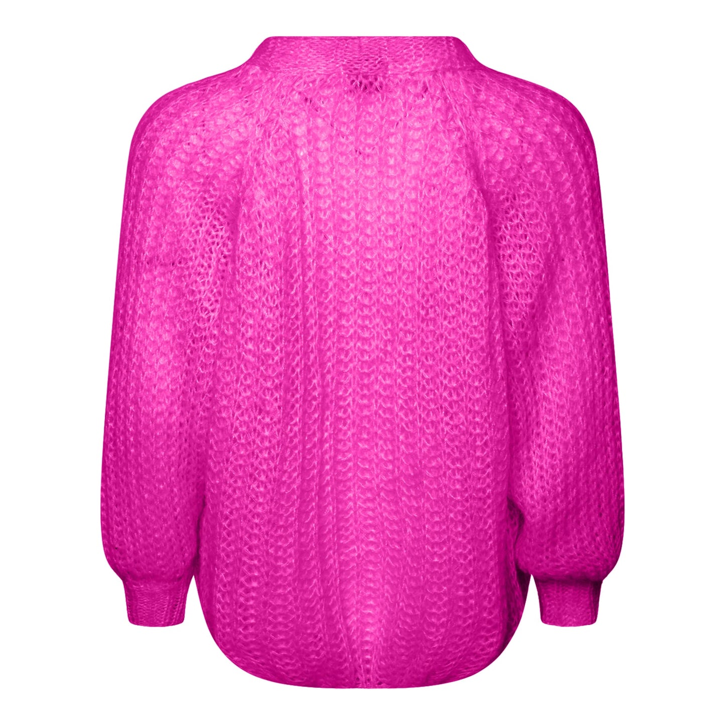 Noella Joseph Cardigan Solid Knits Bright Pink
