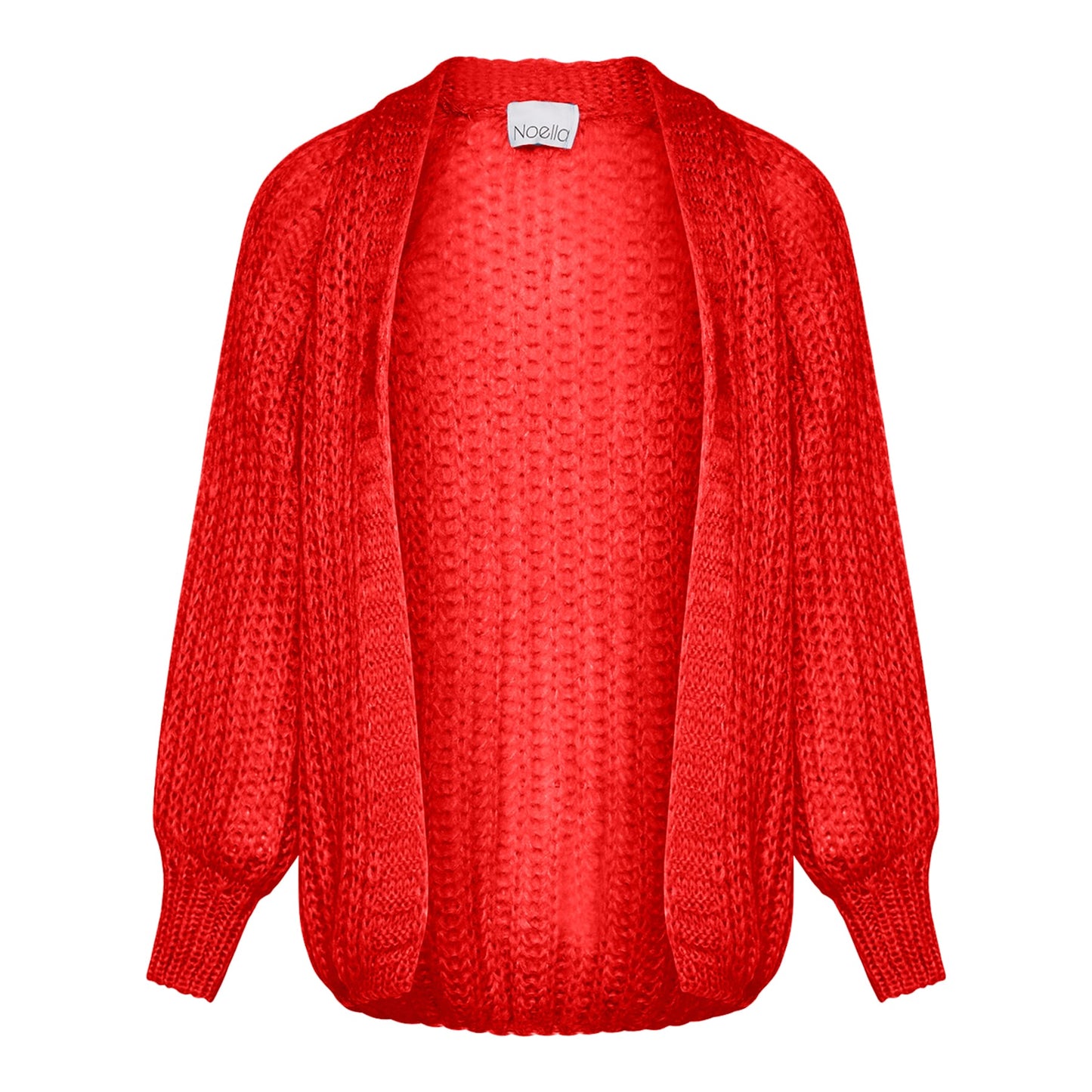Noella Joseph Cardigan Solid Knits Bright Red