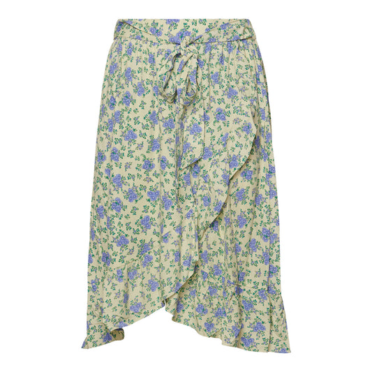 Noella Joyce Skirt Viscose Skirts Lilac/lime Flower
