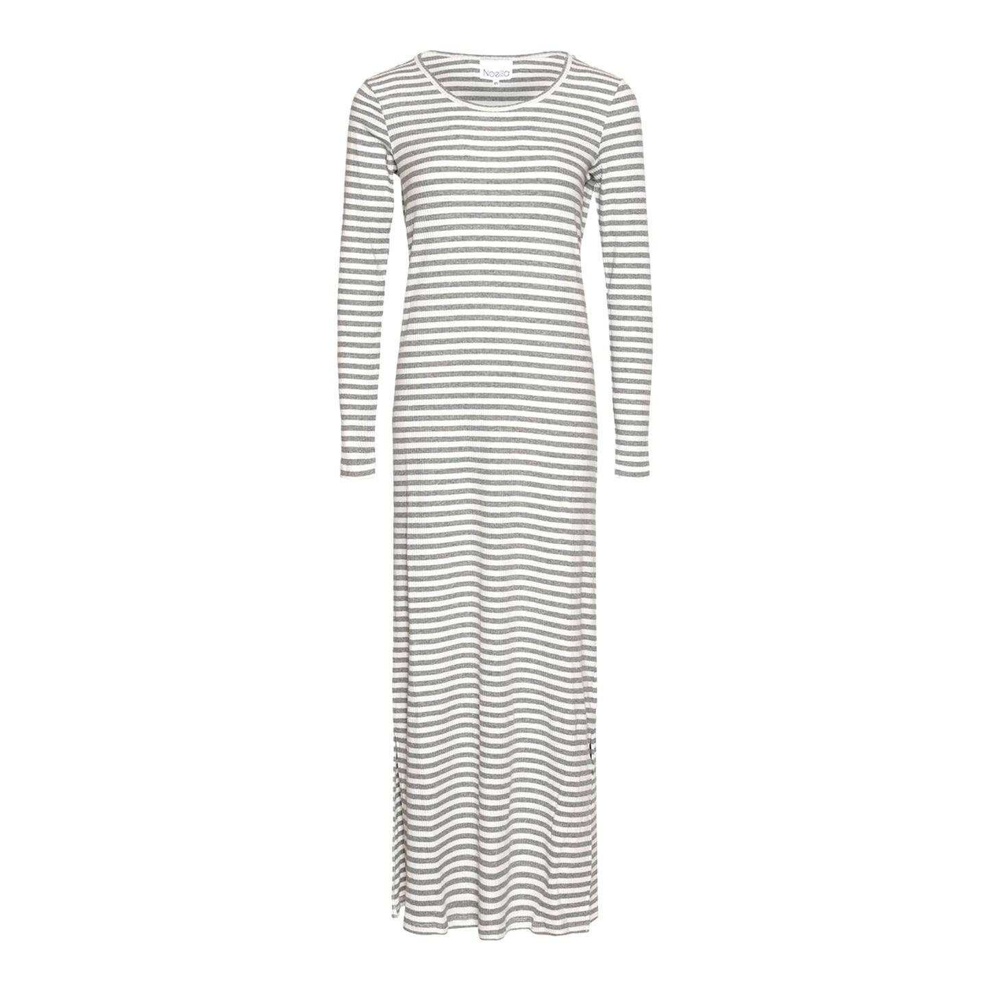 Noella Luelle Dress LS Dresses Grey mel./cream