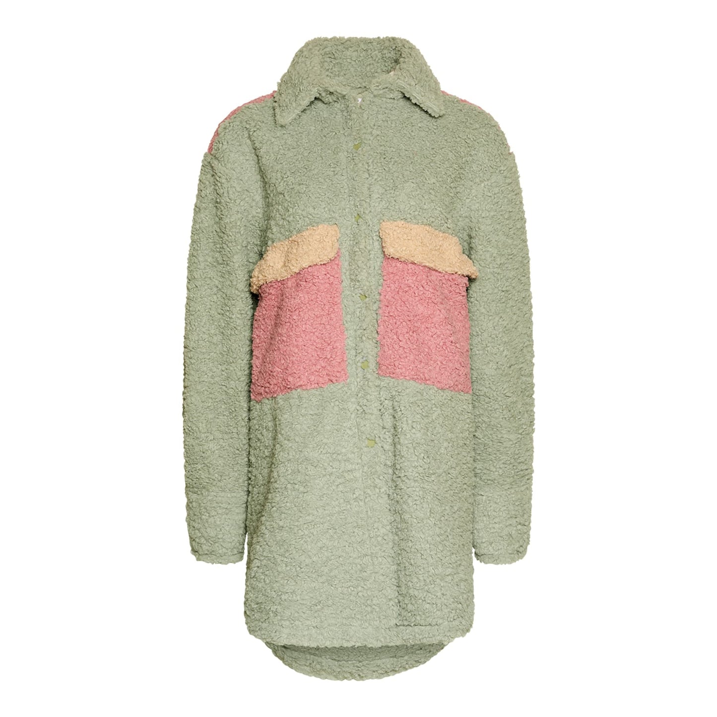 Noella Paloma Molly Pile Jackets Pastel Green
