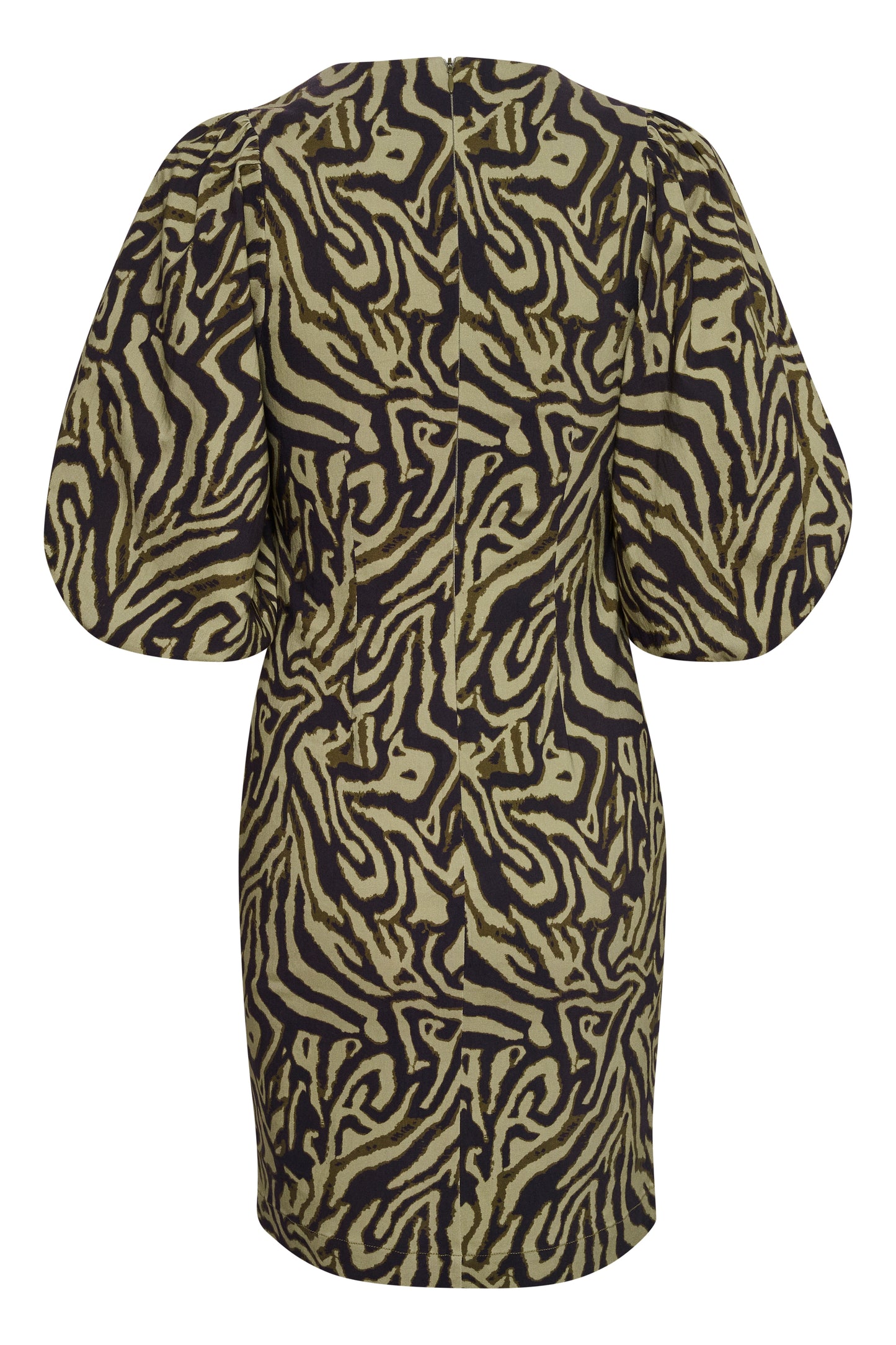 Sharona Zazu Dress Dresses Green Animal Print
