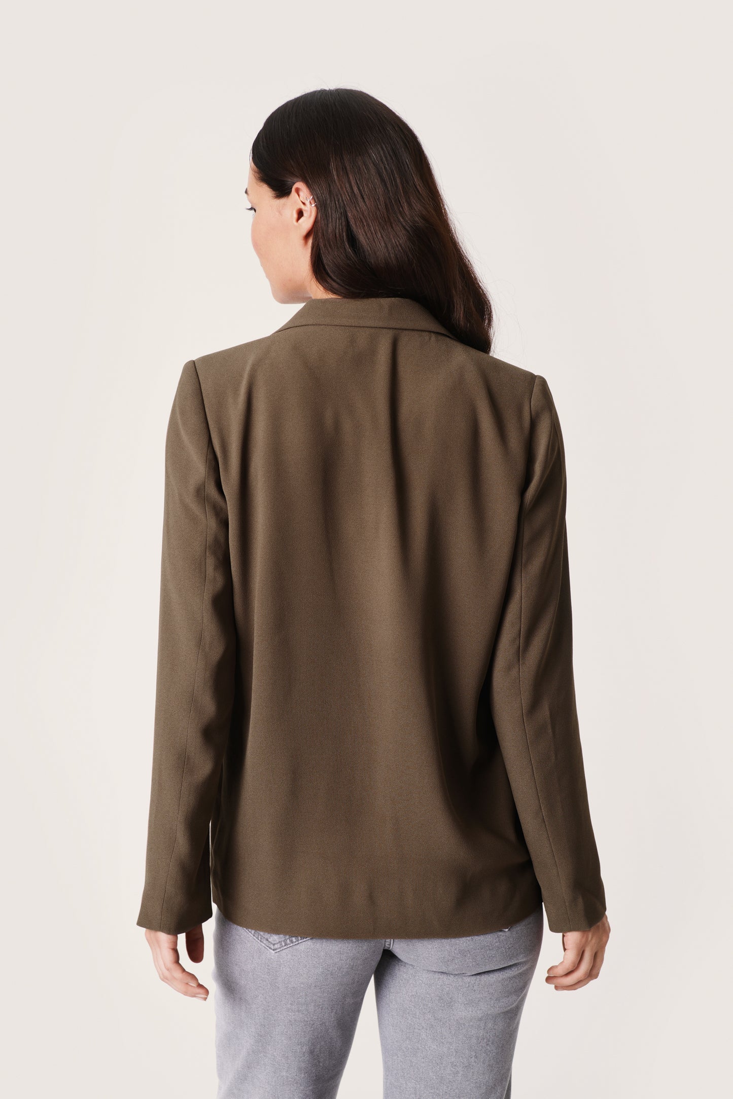 Shirley Blazer LS Jackets Chocolate Chip