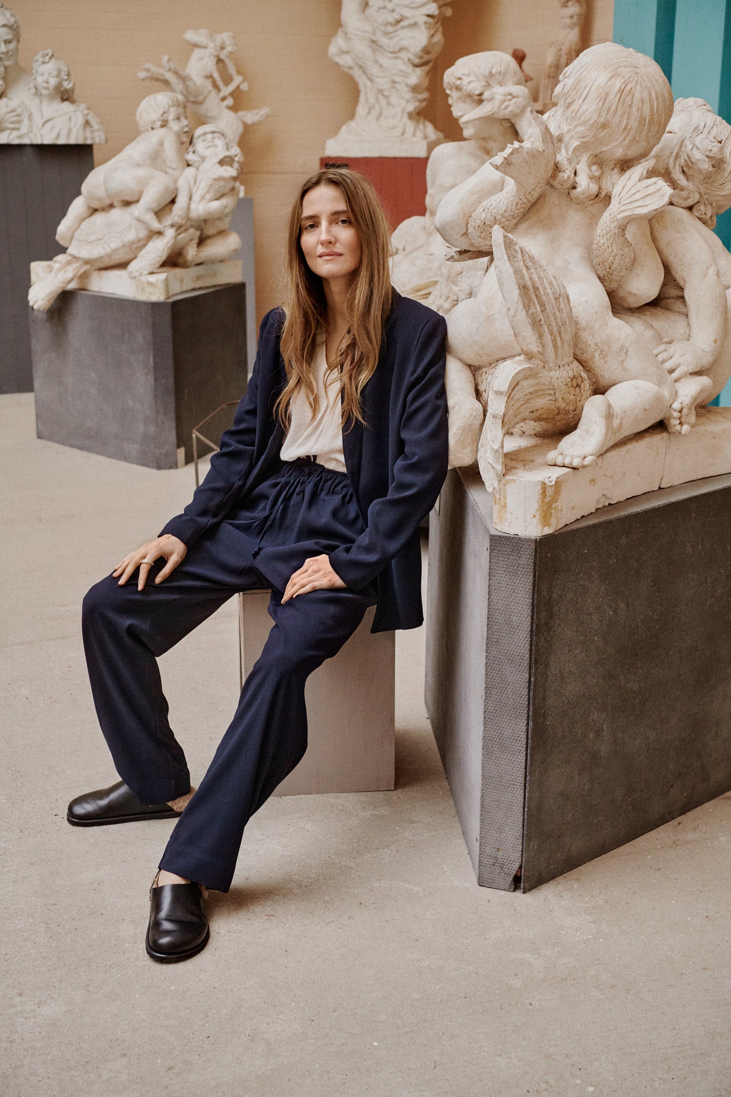 Shirley Blazer LS Jackets Night Sky