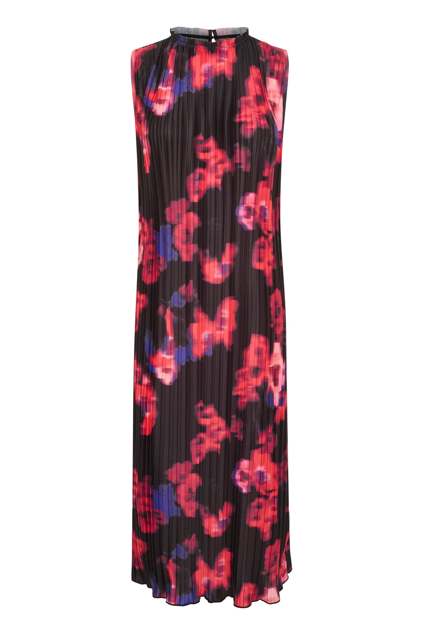 Soaked in Luxury Alice Dress Dresses Red Blurred Flower Print