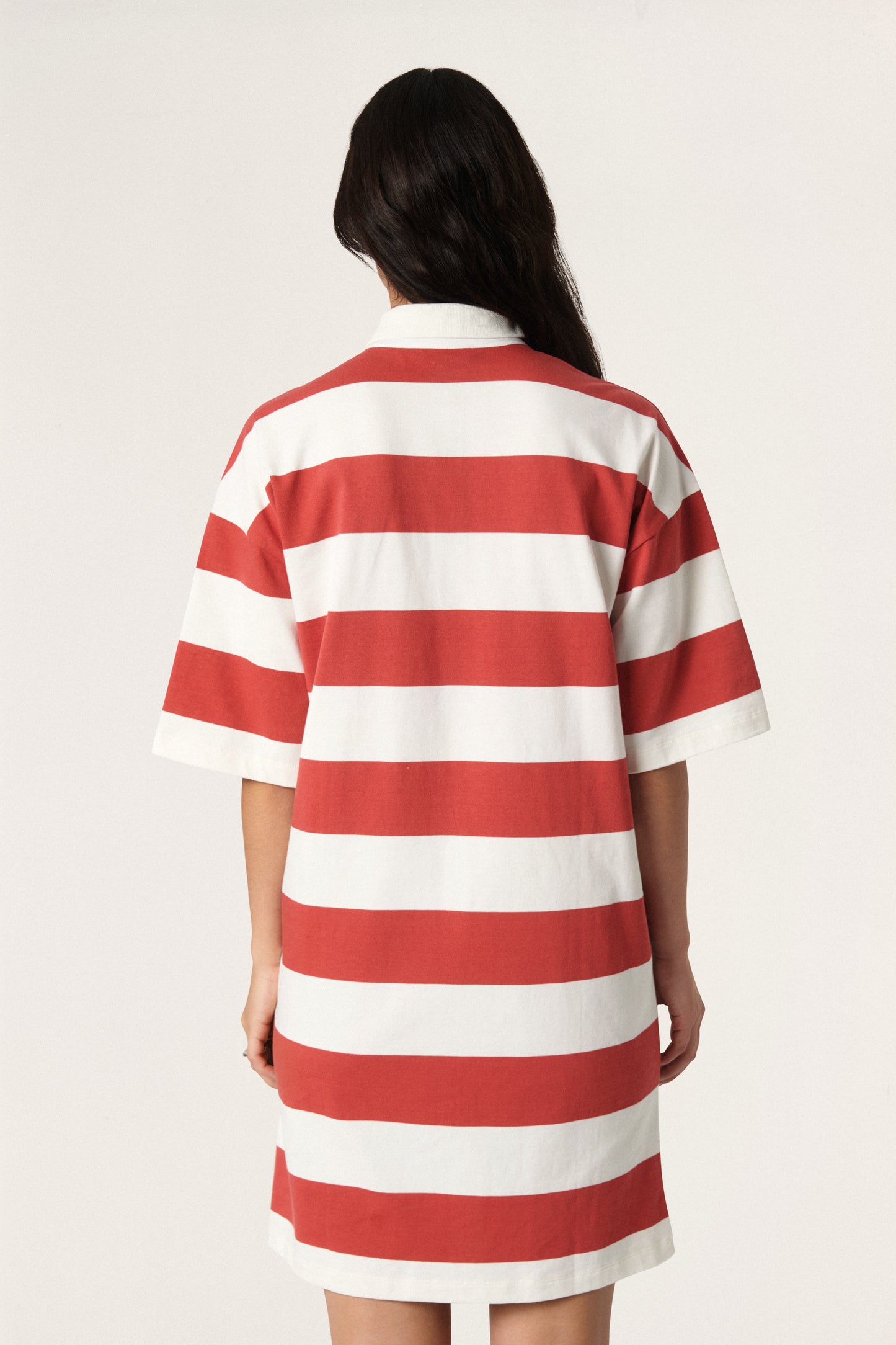 Soaked in Luxury Bambina Dress SS Dresses Baked Apple & White Stripe