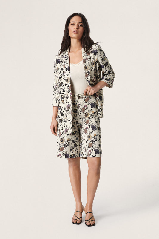 Soaked in Luxury Bruna Shorts Shorts Birch Ethnic Print