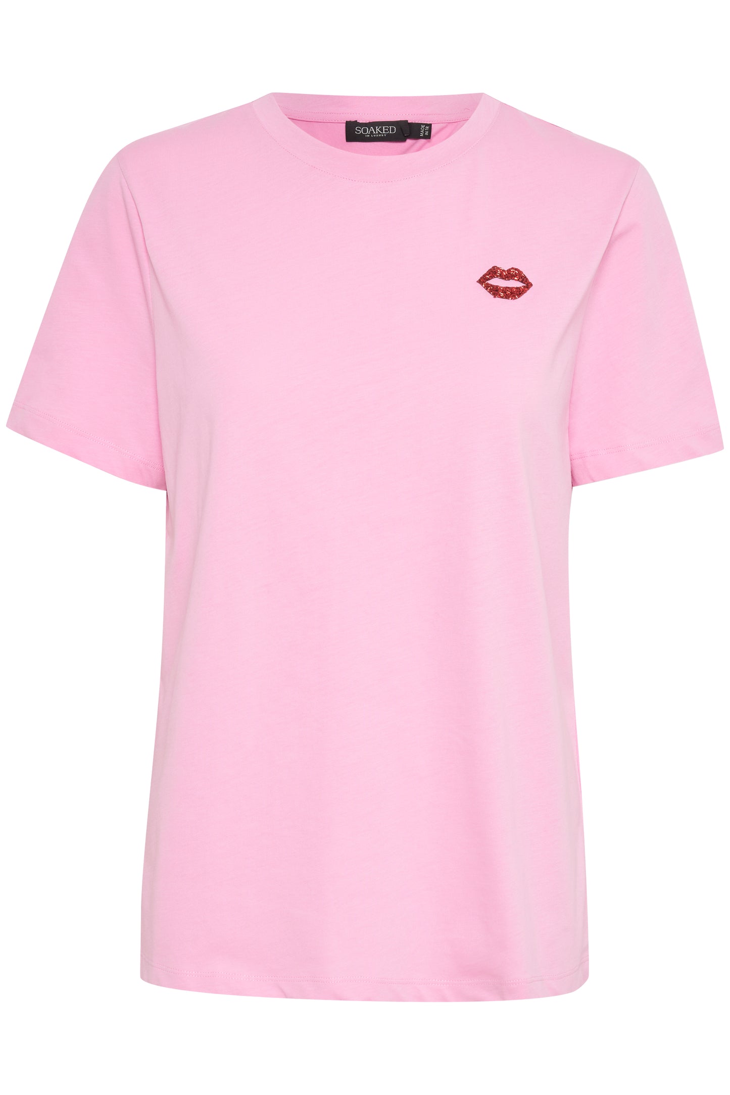 Soaked in Luxury Caden tee SS T-shirts Mauve Mist