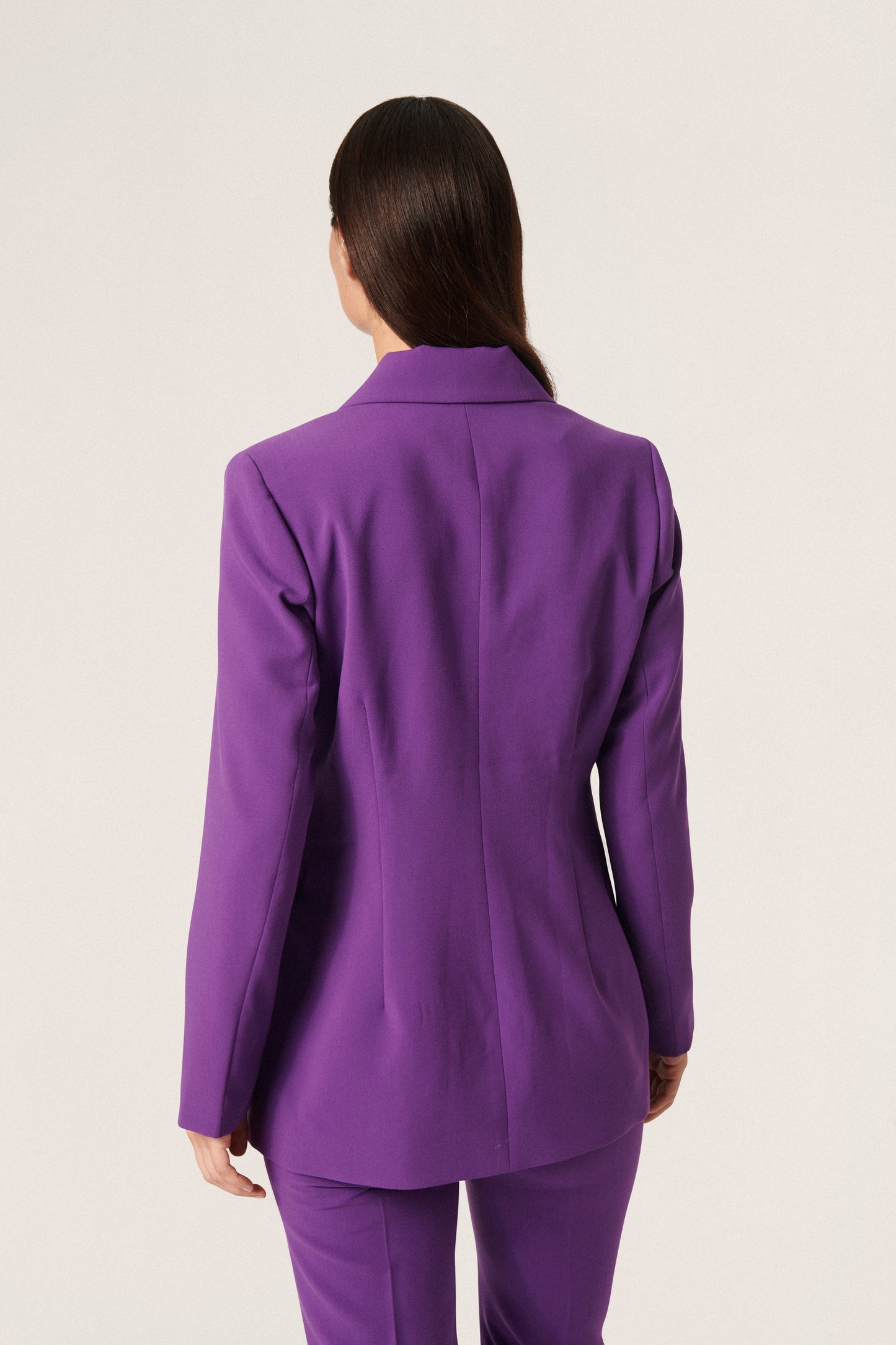 Soaked in Luxury Corinne Fitted Blazer Jackets Amaranth Purple