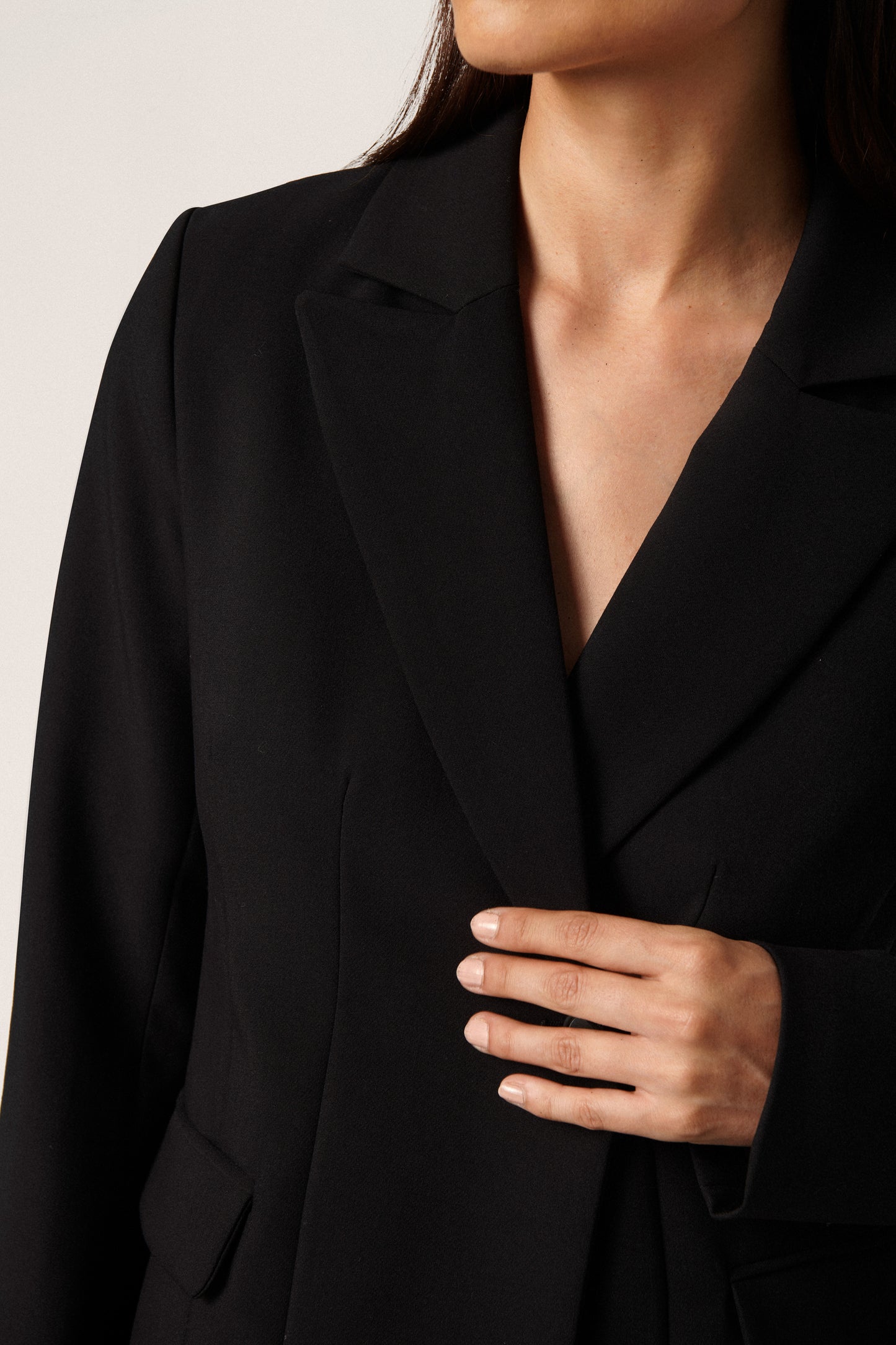 Soaked in Luxury Corinne Fitted Blazer Jackets Black